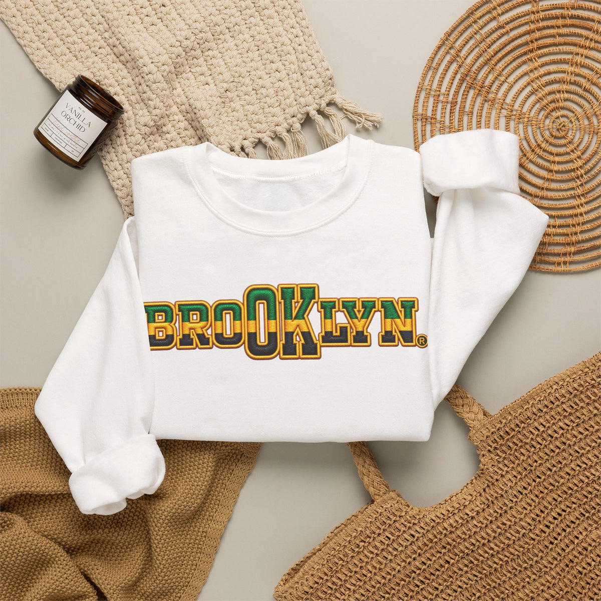 Brooklyn Varsity Graphic Crewneck Sweatshirt