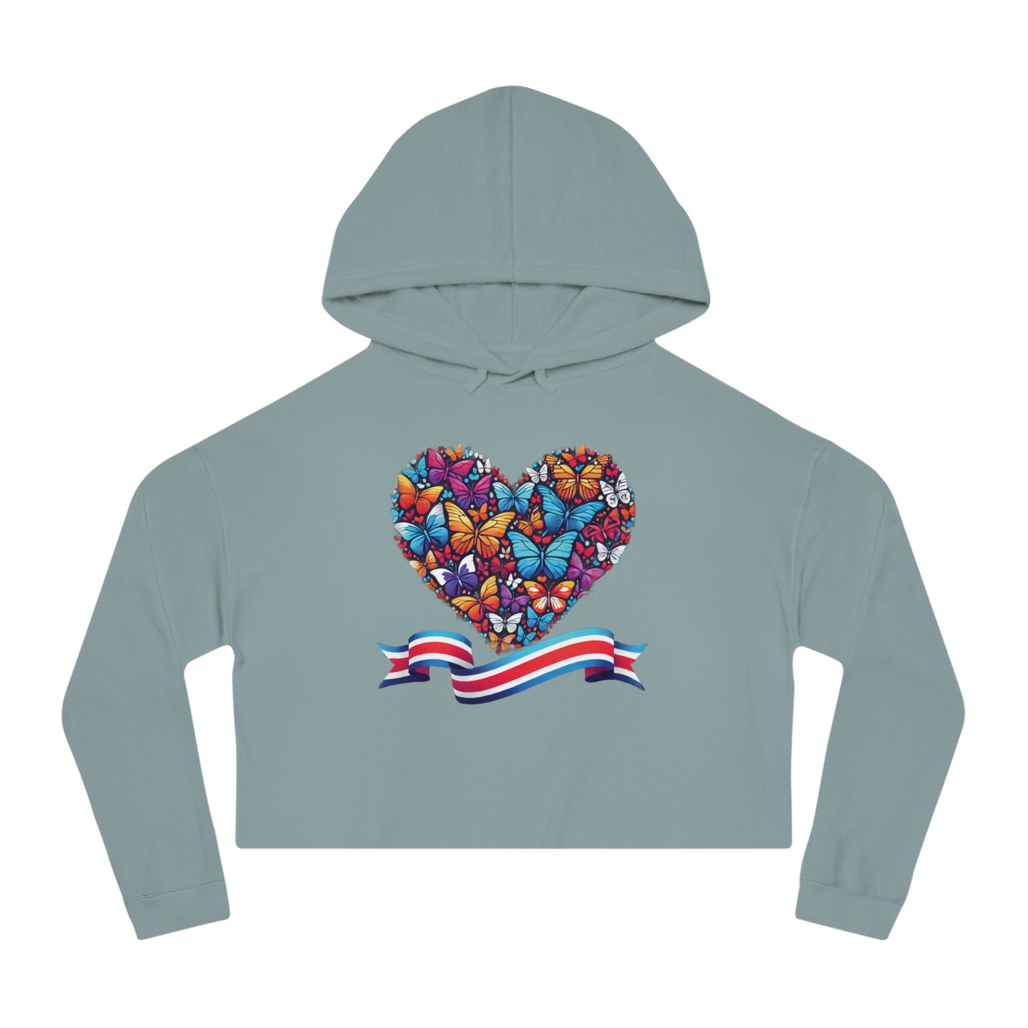 Women’s Cropped Butterfly's Heartland Hooded Sweatshirt