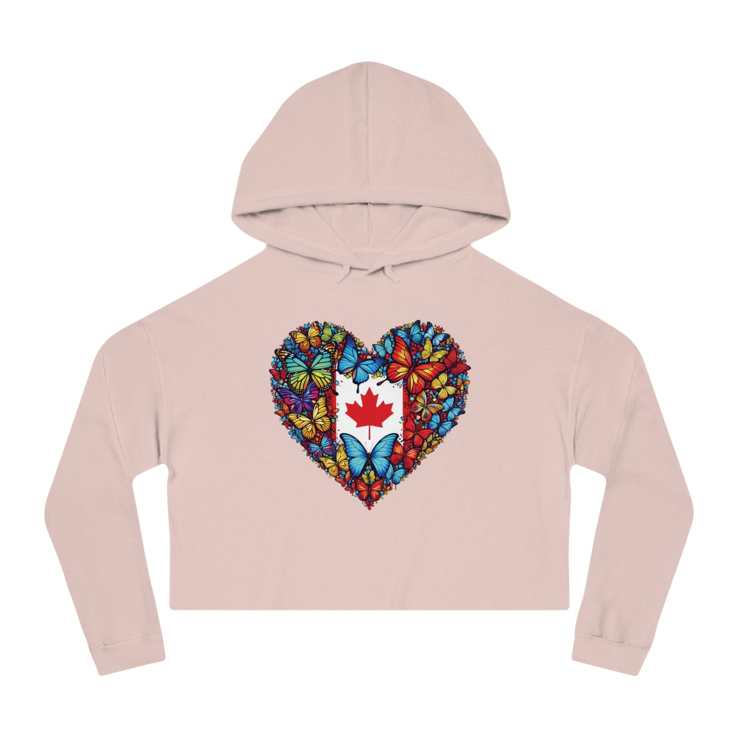 Women’s Cropped Butterfly's Heartland Hooded Sweatshirt