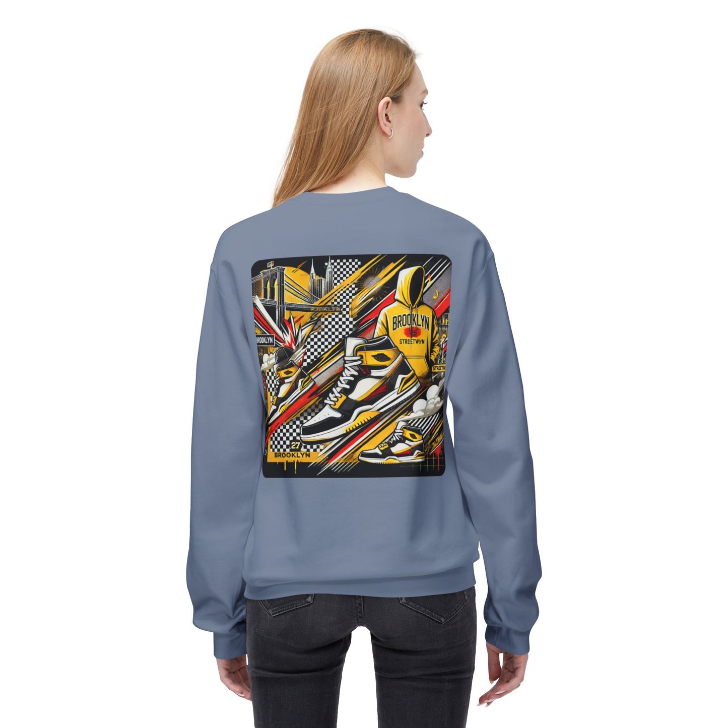 Ok Brooklyn Unisex Midweight Softstyle Fleece Crewneck Sweatshirt