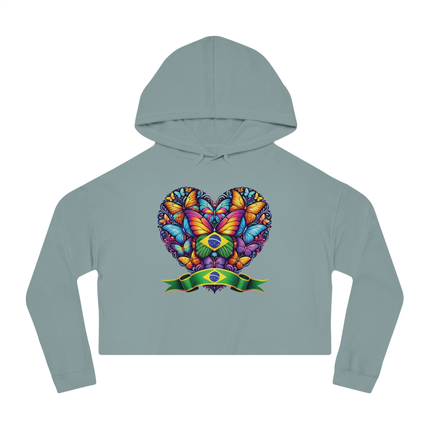 Women’s Cropped Butterfly's Heartland Hooded Sweatshirt