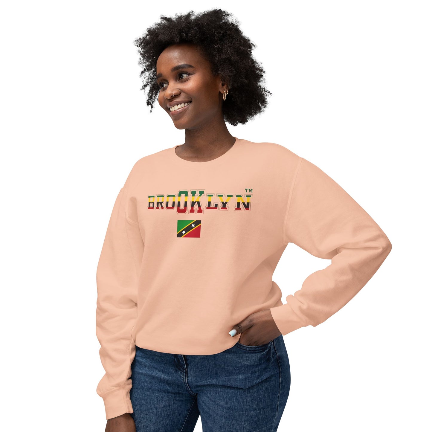 St. Kitts and Nevis Unisex Lightweight Crewneck Sweatshirt