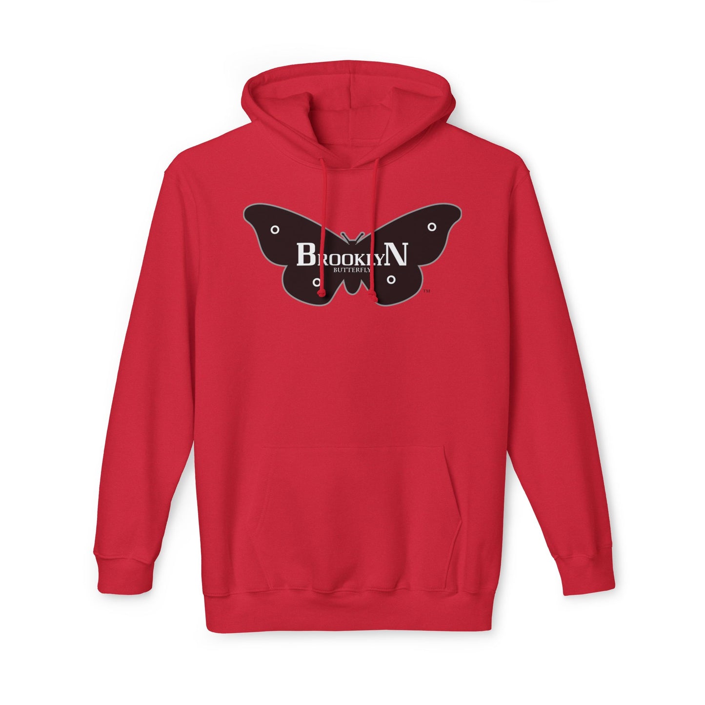 Brooklyn Butterfly Unisex Hooded Sweatshirt, Made in US
