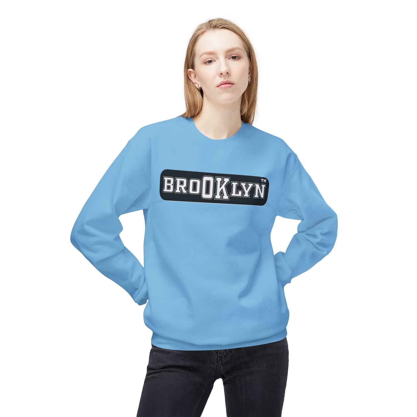 Ok Brooklyn Unisex Midweight Softstyle Fleece Crewneck Sweatshirt