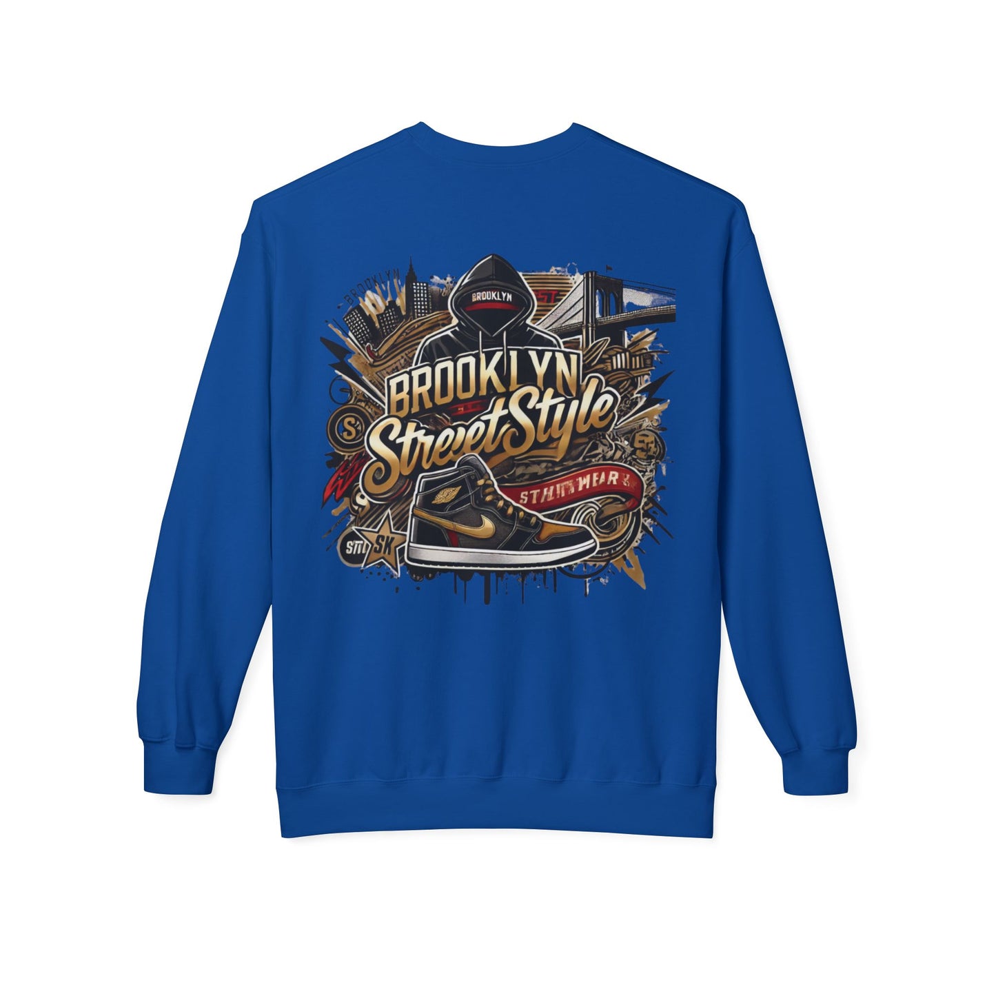 Ok Brooklyn's Unisex Midweight Softstyle Fleece Crewneck Sweatshirt