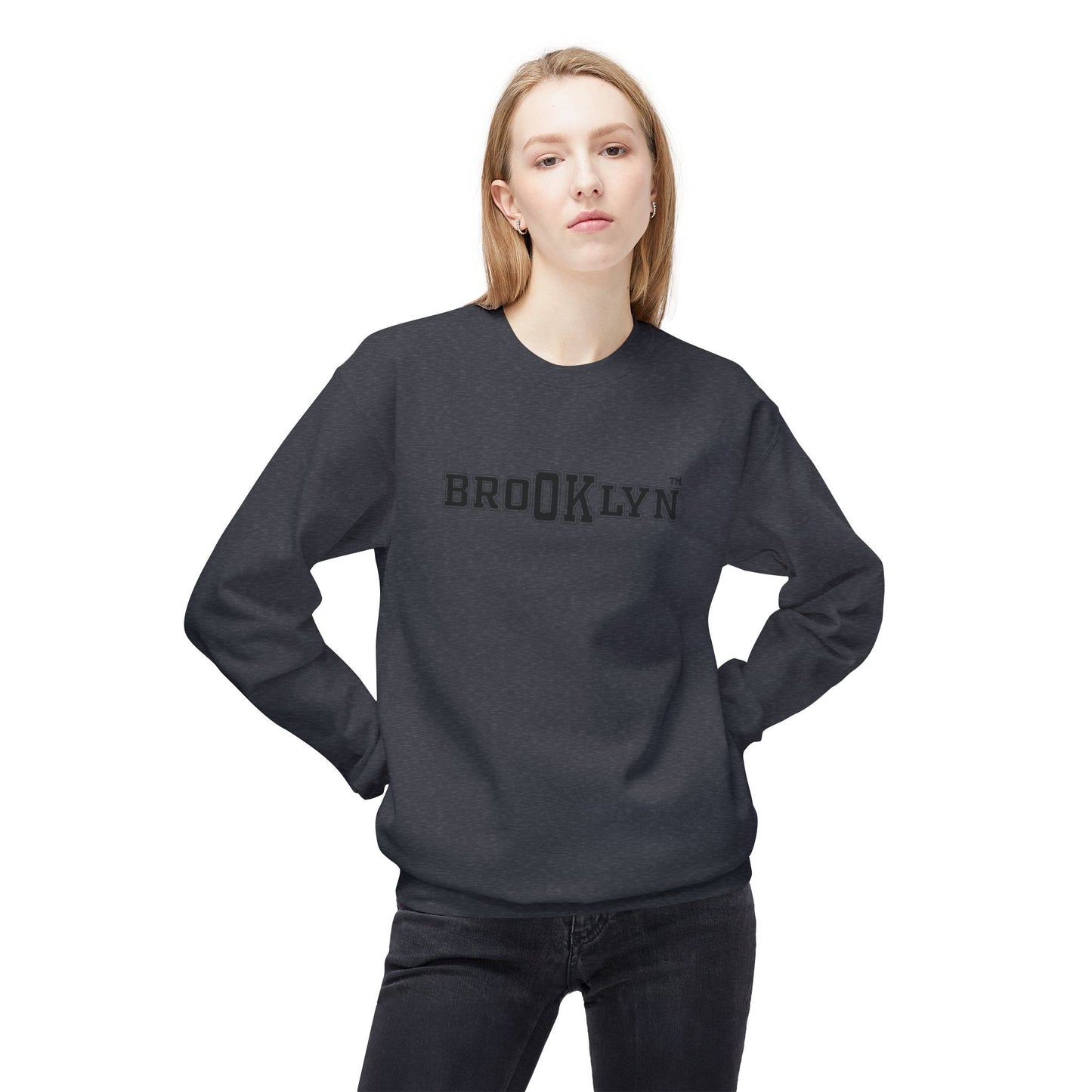 Ok Brooklyn's Unisex Midweight Softstyle Fleece Crewneck Sweatshirt