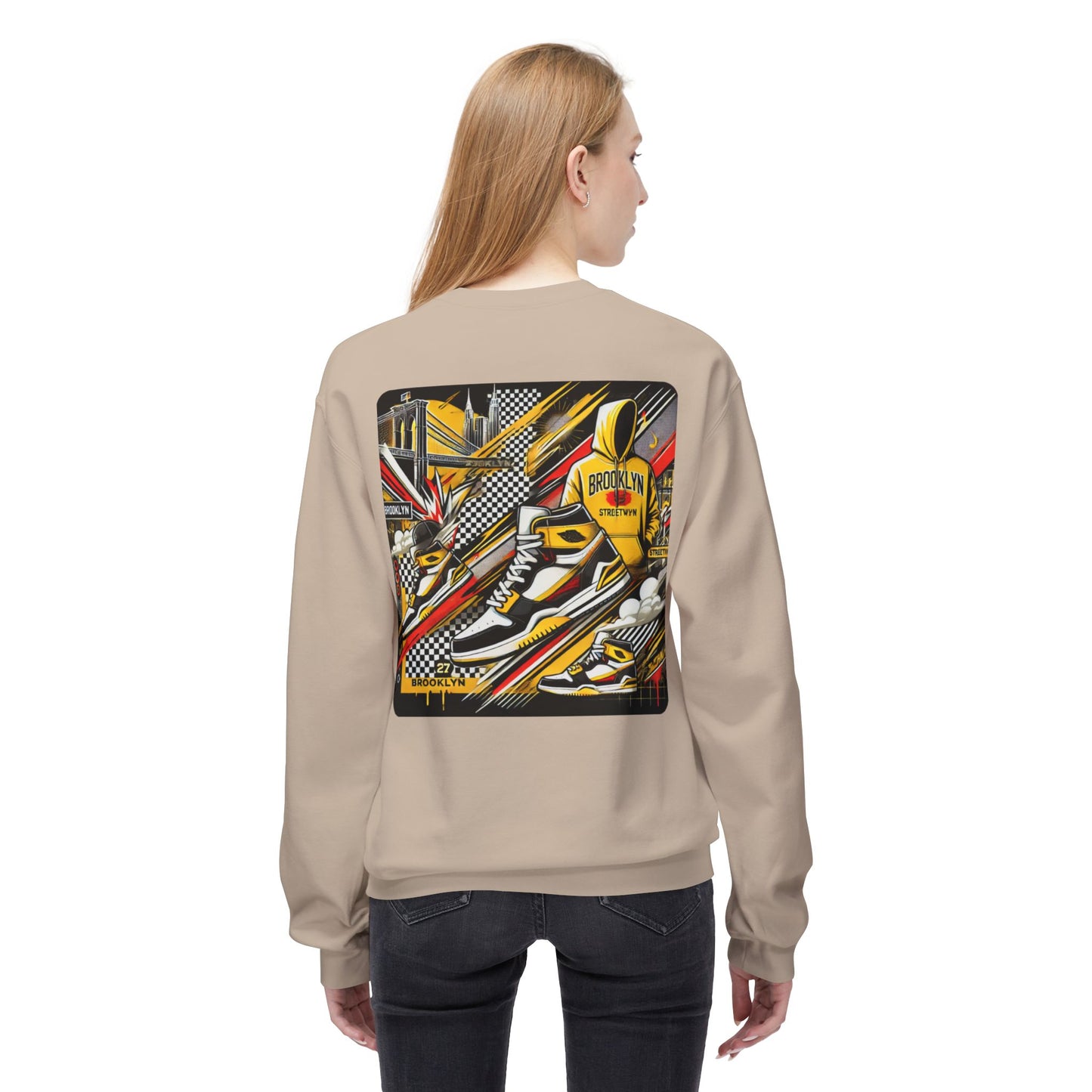 Ok Brooklyn Unisex Midweight Softstyle Fleece Crewneck Sweatshirt