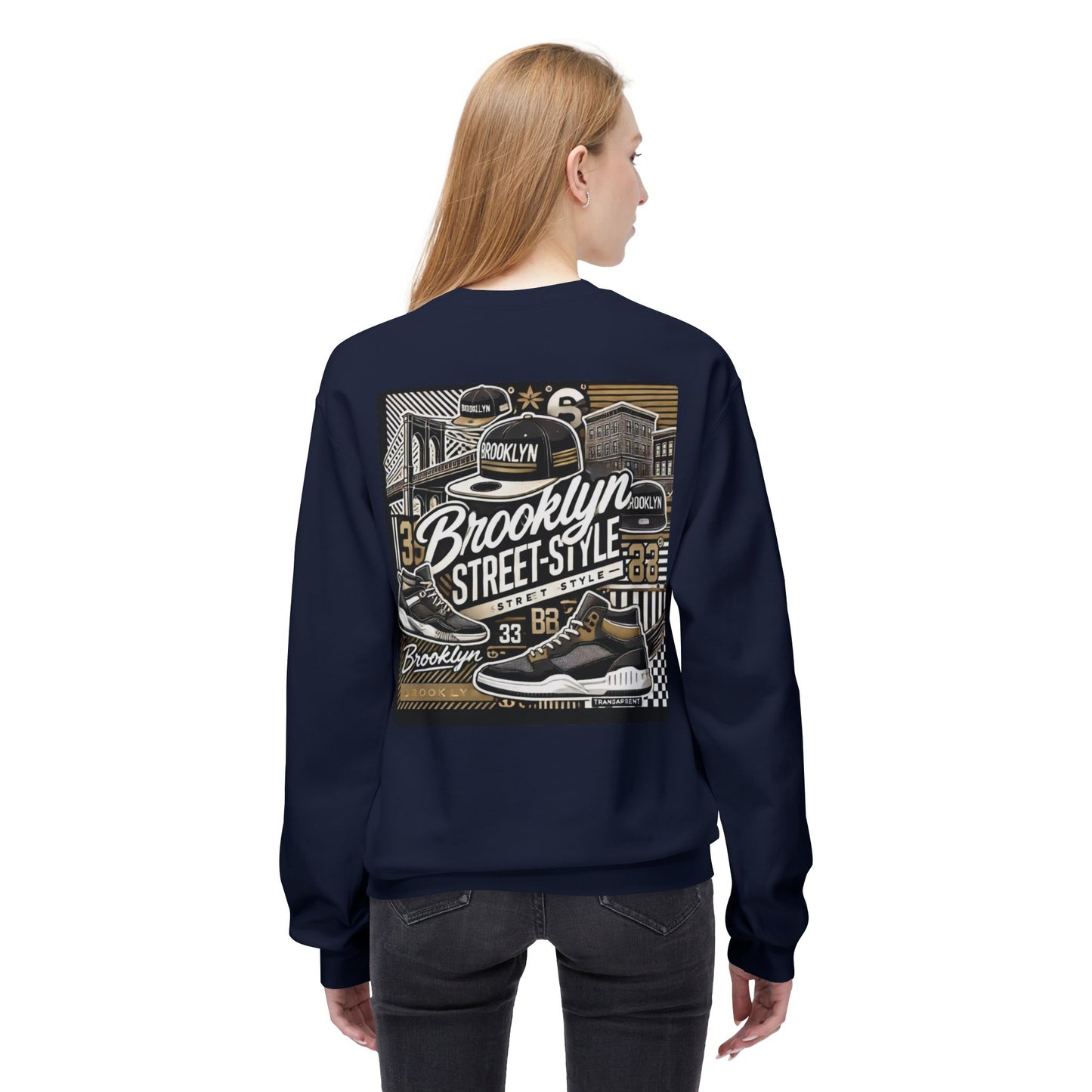 Ok Brooklyn's Unisex Midweight Softstyle Fleece Crewneck Sweatshirt