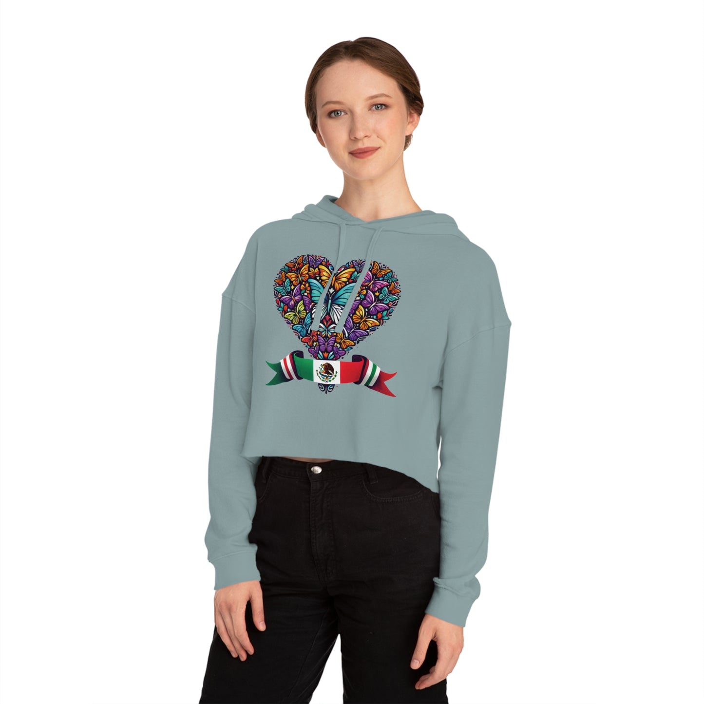 Women’s Cropped Butterfly's Heartland Hooded Sweatshirt