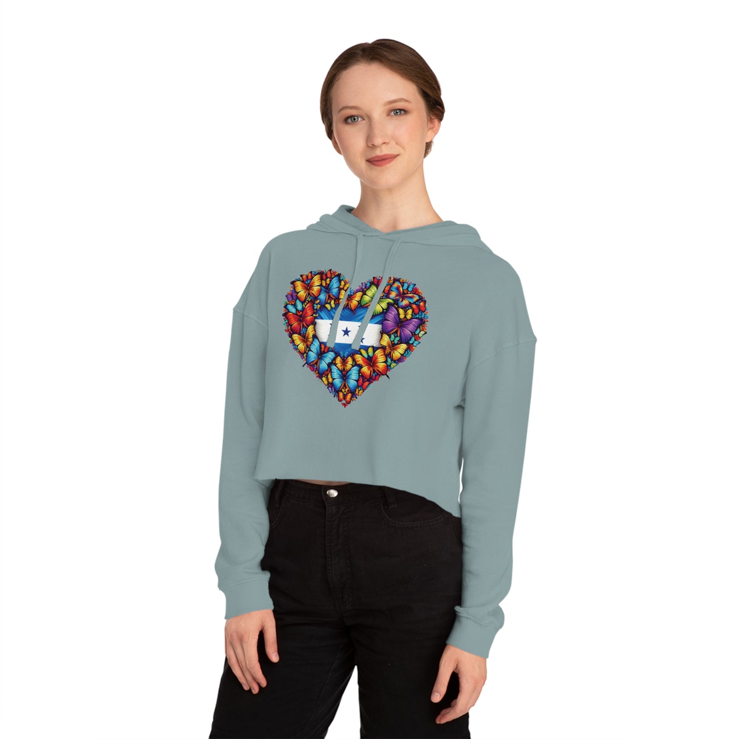 Women’s Cropped Butterfly's Heartland Hooded Sweatshirt