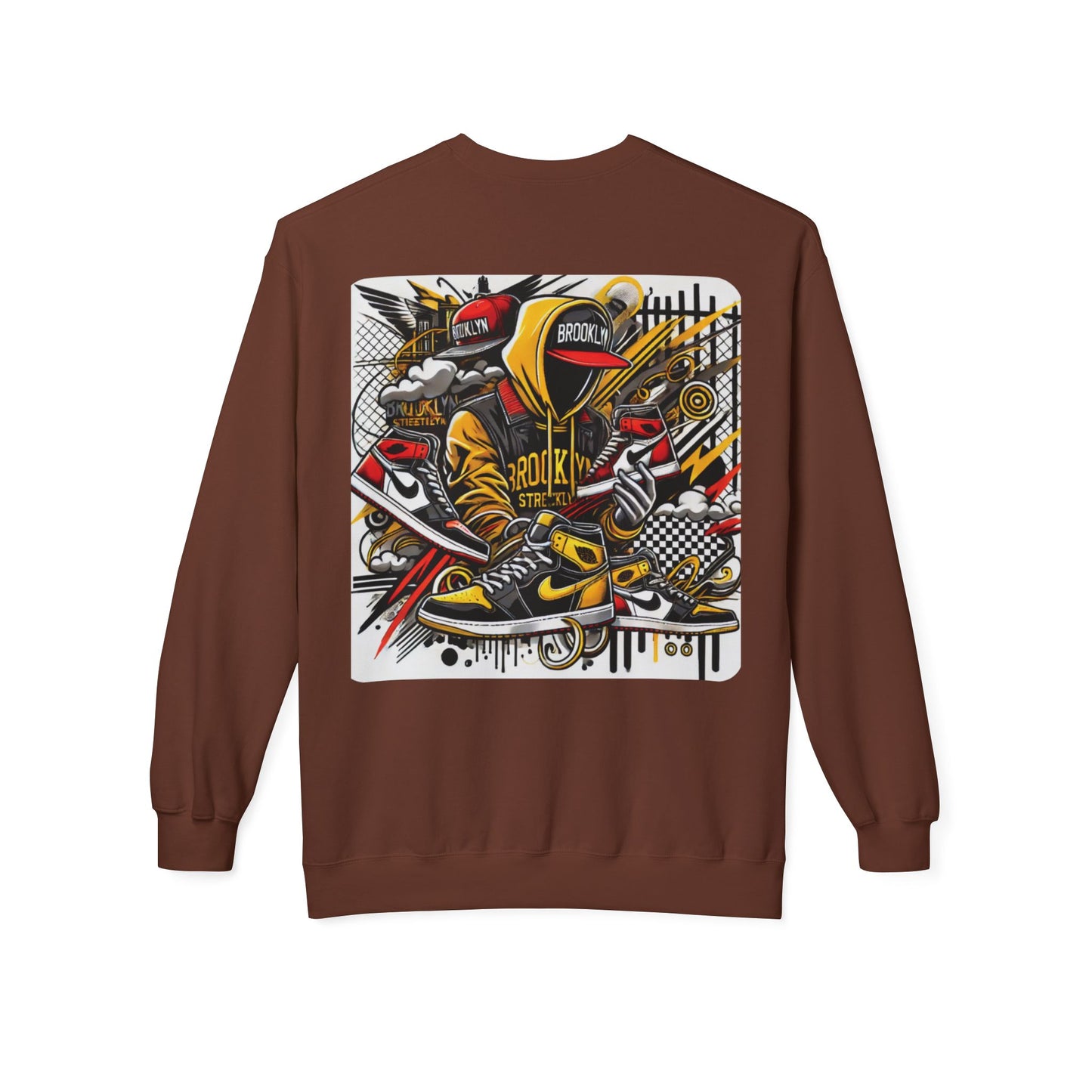 Ok Brooklyn's Unisex Midweight Softstyle Fleece Crewneck Sweatshirt