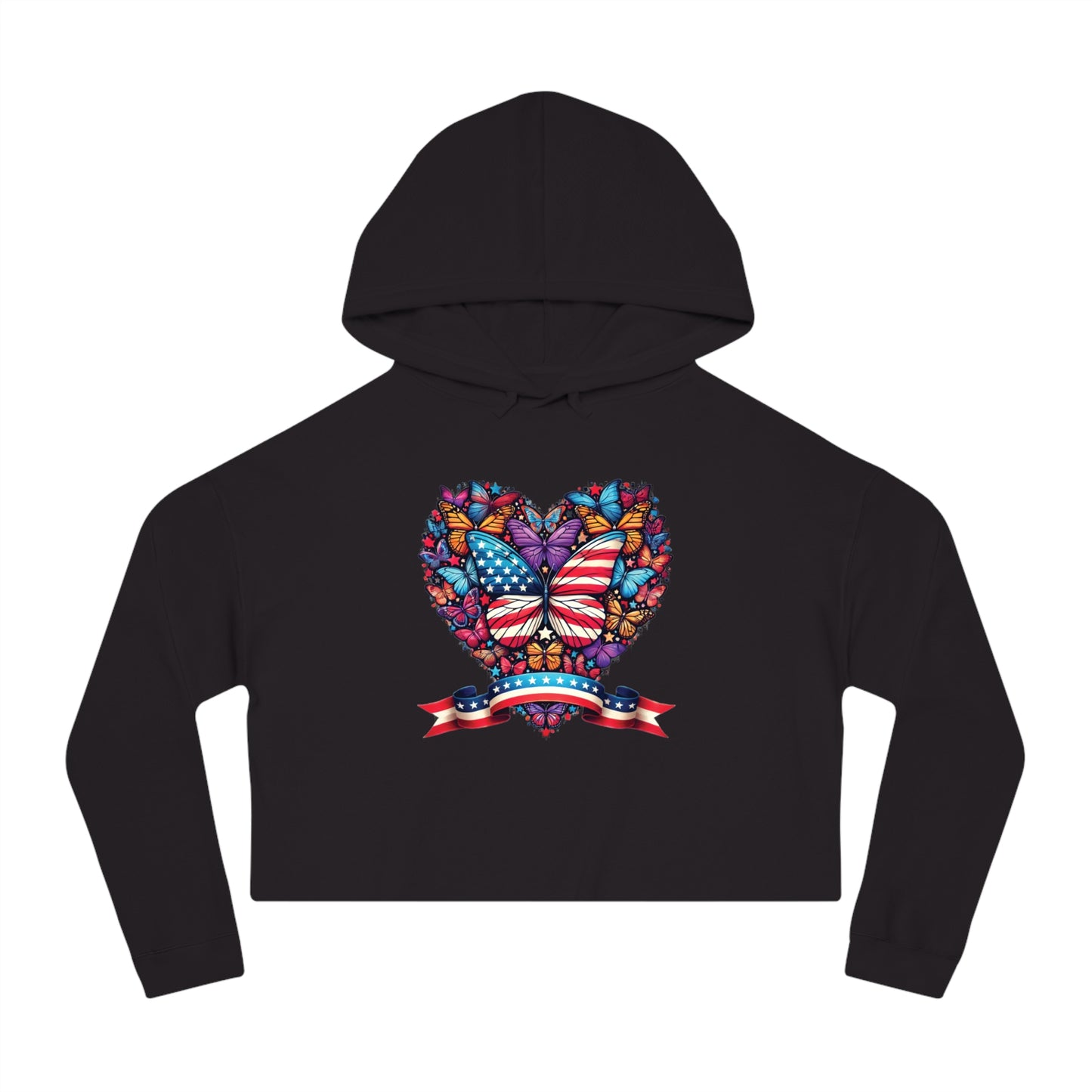 Women’s Cropped Butterfly's Heartland Hooded Sweatshirt