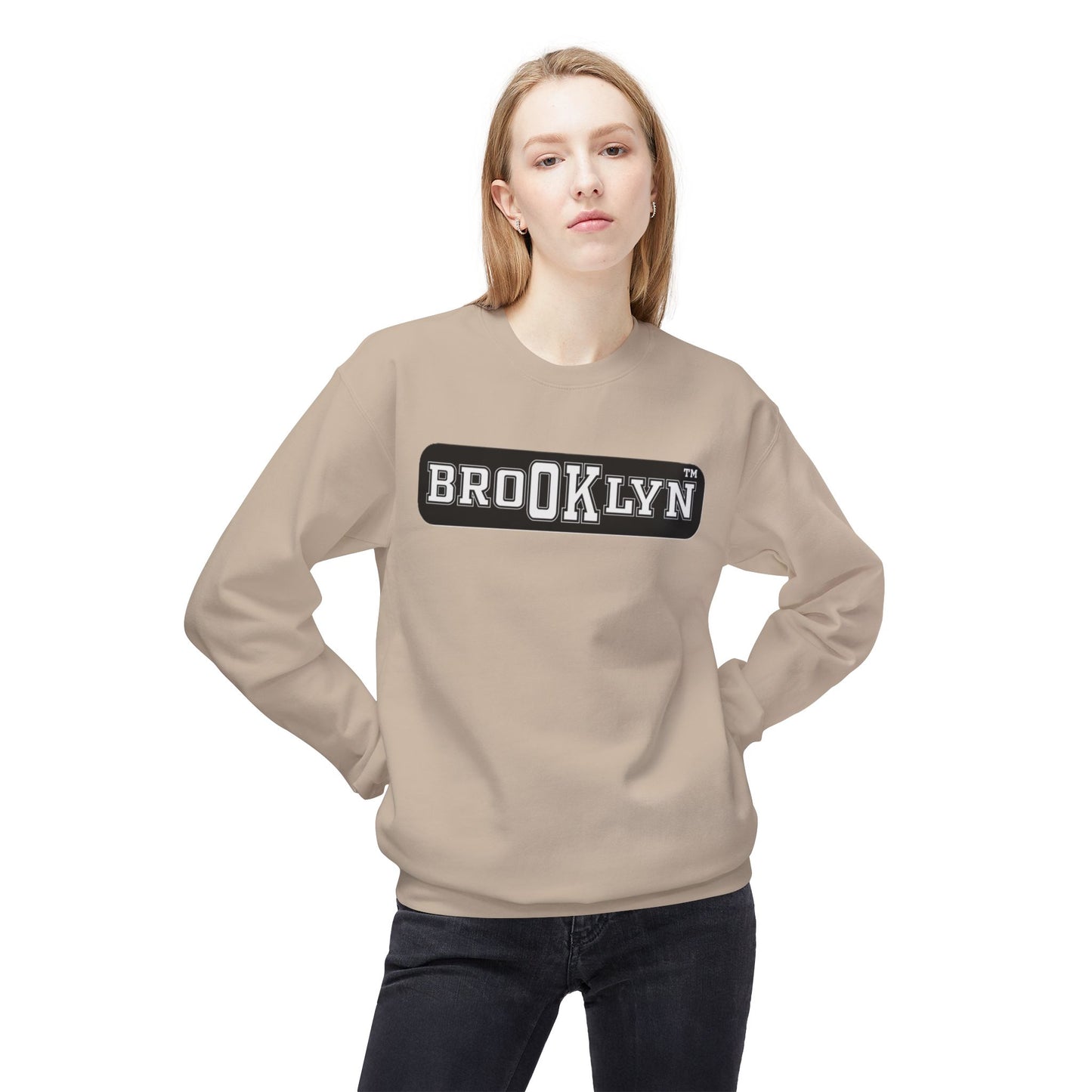 Ok Brooklyn Unisex Midweight Softstyle Fleece Crewneck Sweatshirt