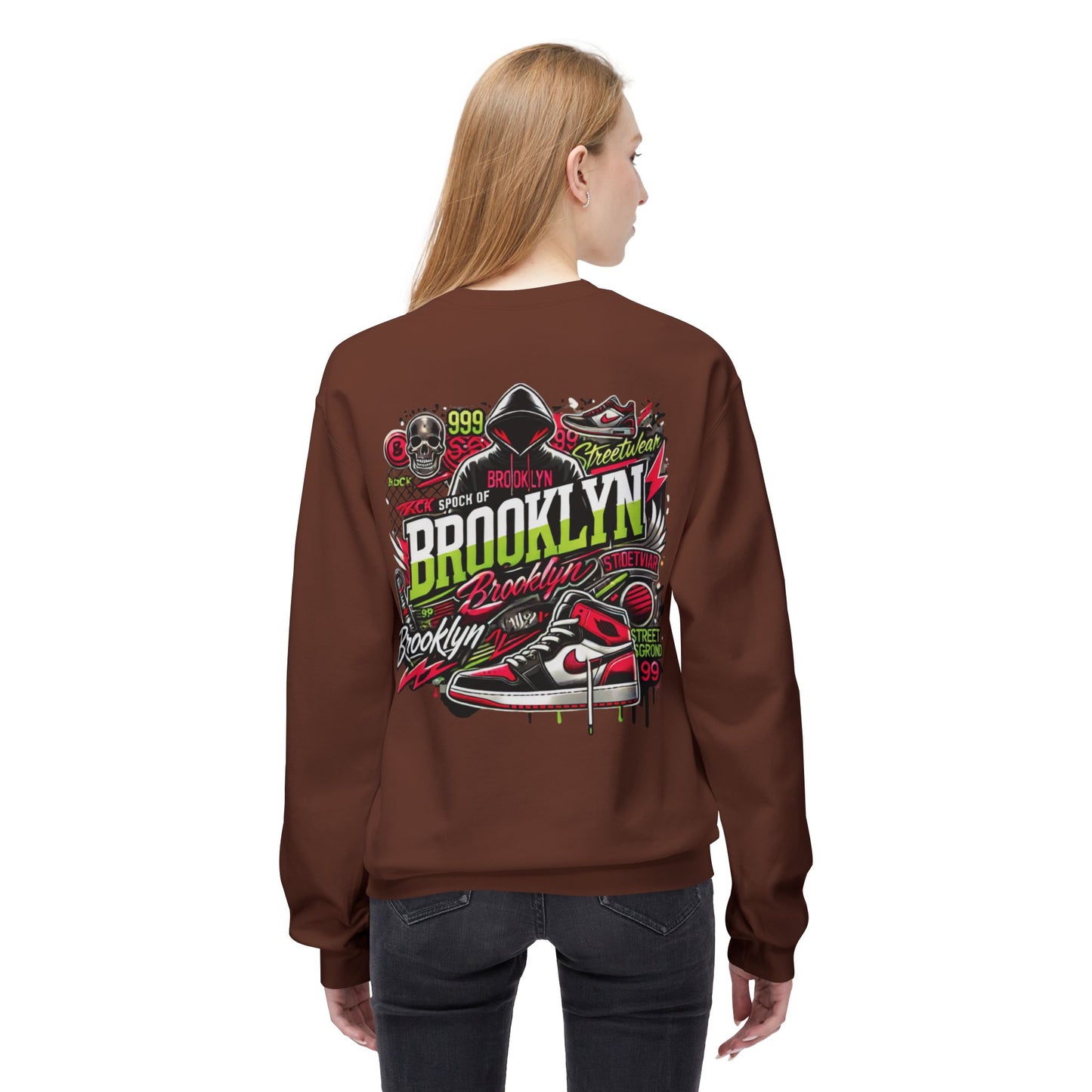 Ok Brooklyn's Unisex Midweight Softstyle Fleece Crewneck Sweatshirt