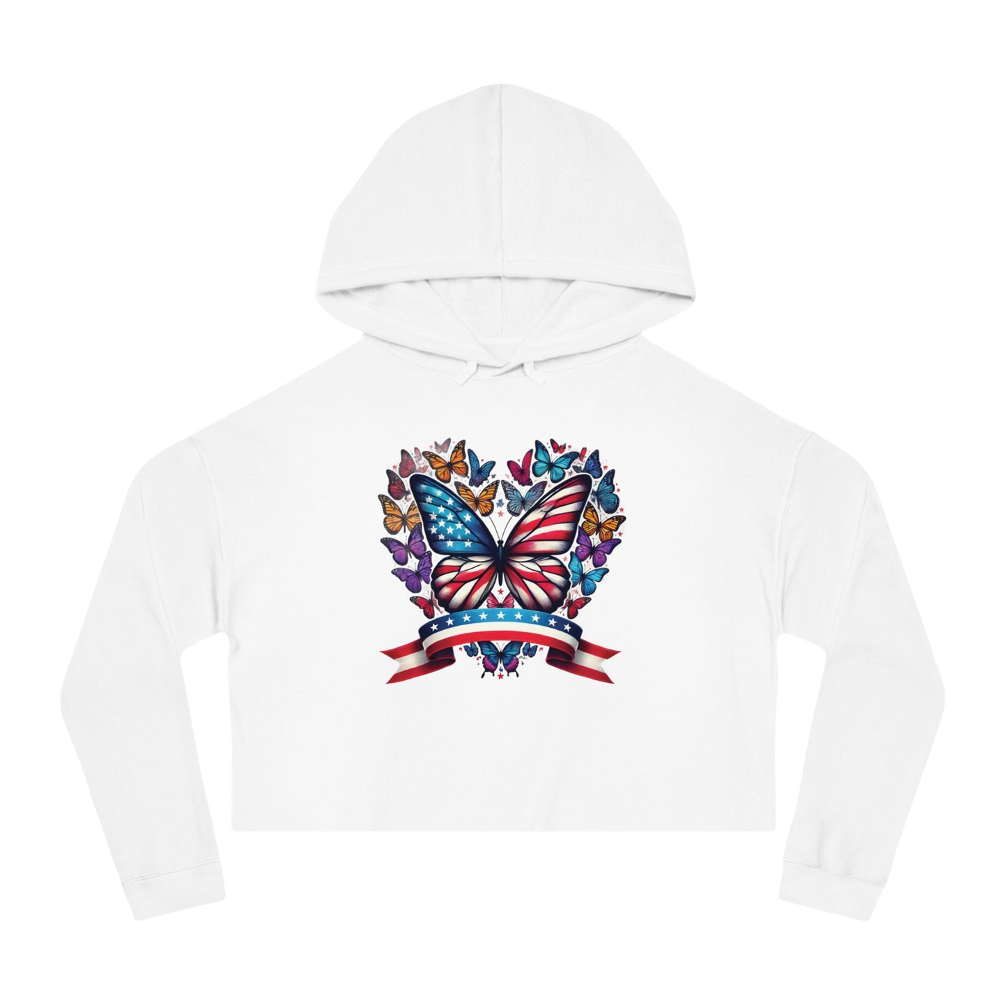 Women’s Cropped Butterfly's Heartland Hooded Sweatshirt