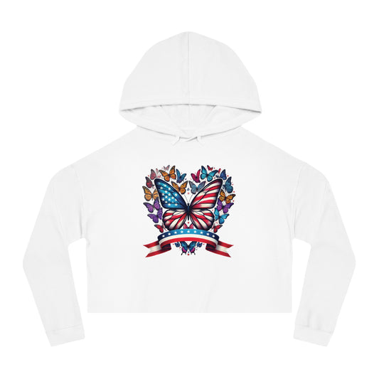 Women’s Cropped Butterfly's Heartland Hooded Sweatshirt