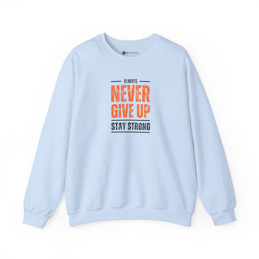 Begetter's Never give Up Unisex Heavy Blend™ Crewneck Sweatshirt