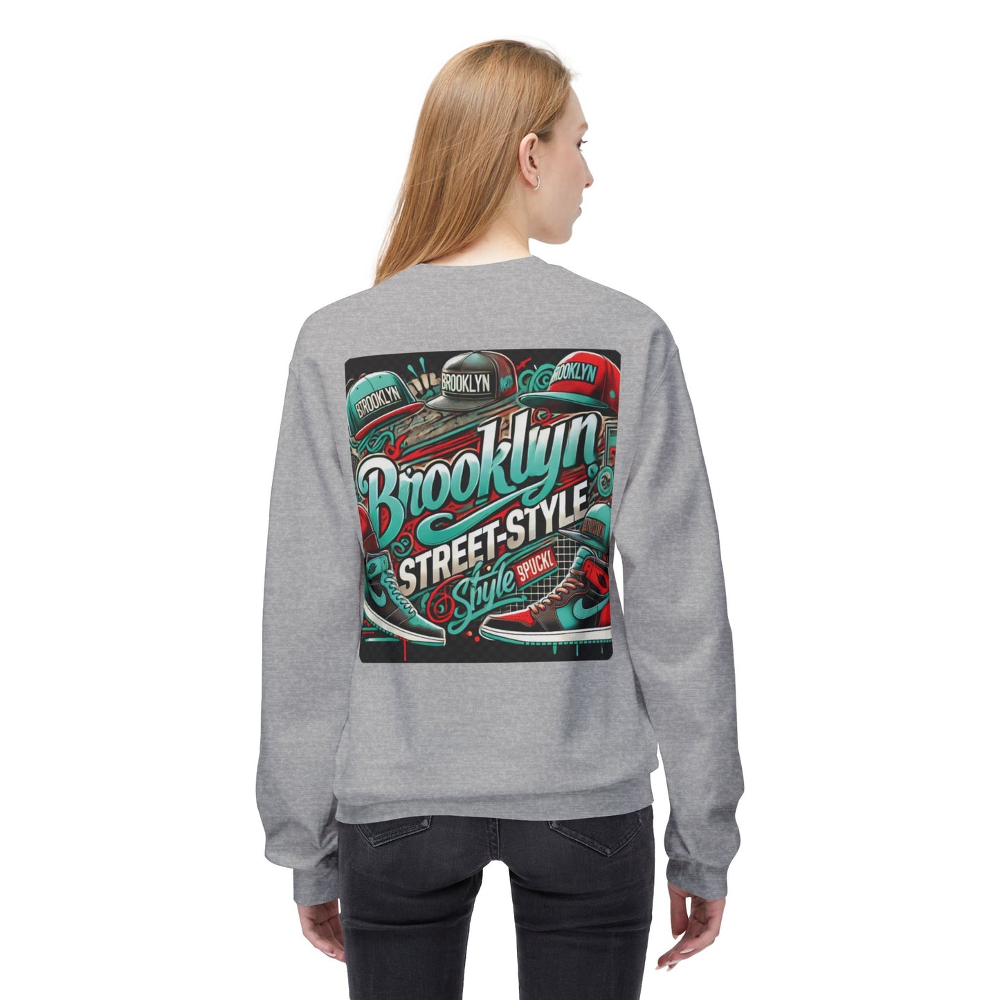 Ok Brooklyn's Unisex Midweight Softstyle Fleece Crewneck Sweatshirt