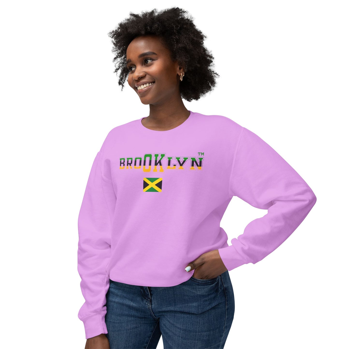 Jamaica Unisex Lightweight Crewneck Sweatshirt