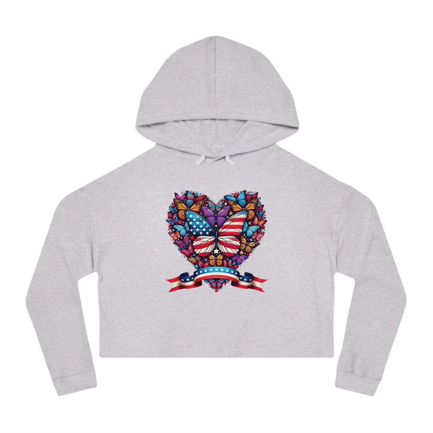 Women’s Cropped Butterfly's Heartland Hooded Sweatshirt