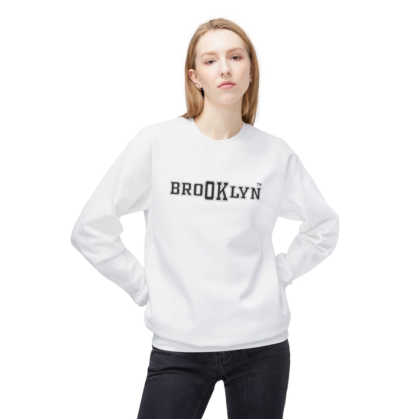 Ok Brooklyn's Unisex Midweight Softstyle Fleece Crewneck Sweatshirt