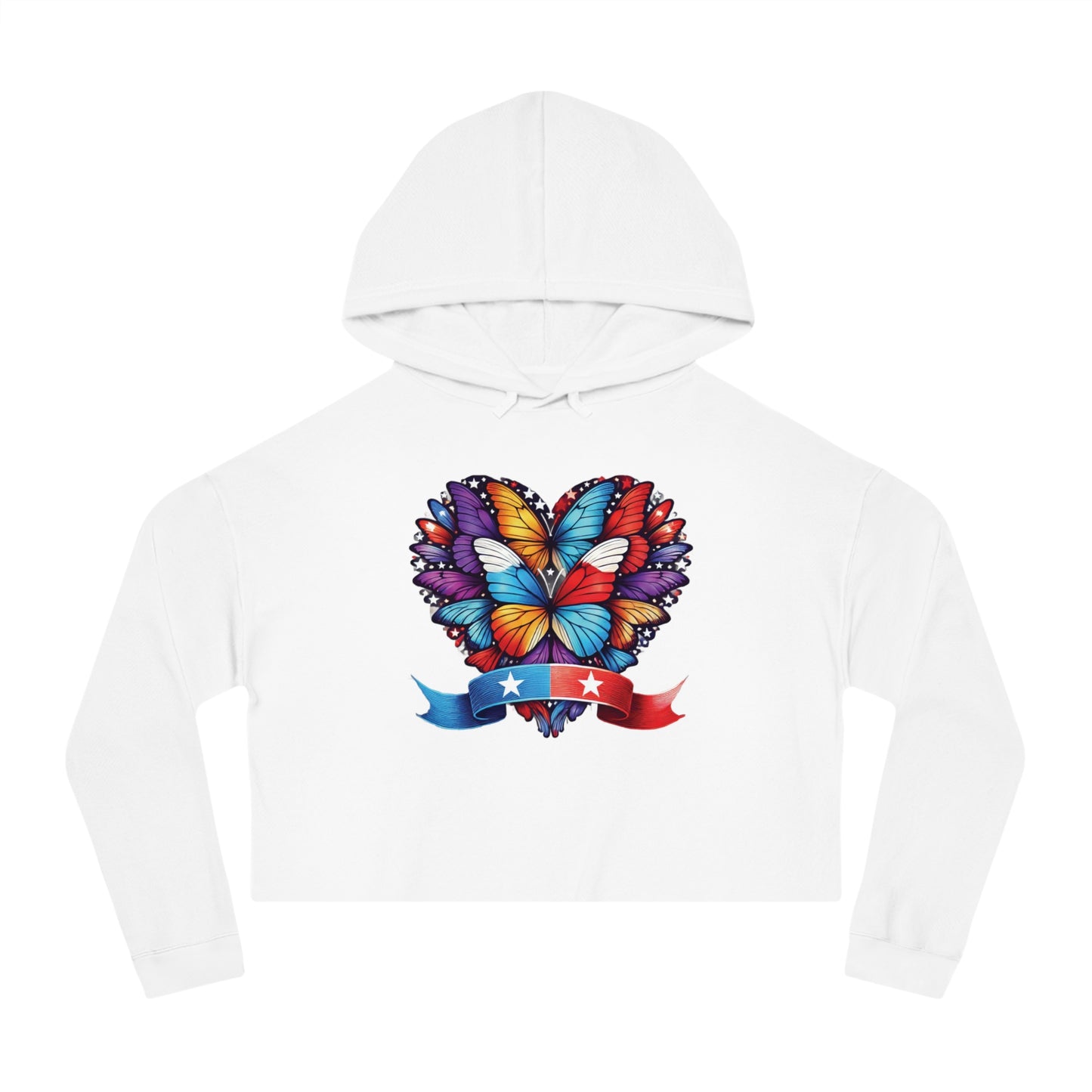 Women’s Cropped Butterfly's Heartland Hooded Sweatshirt