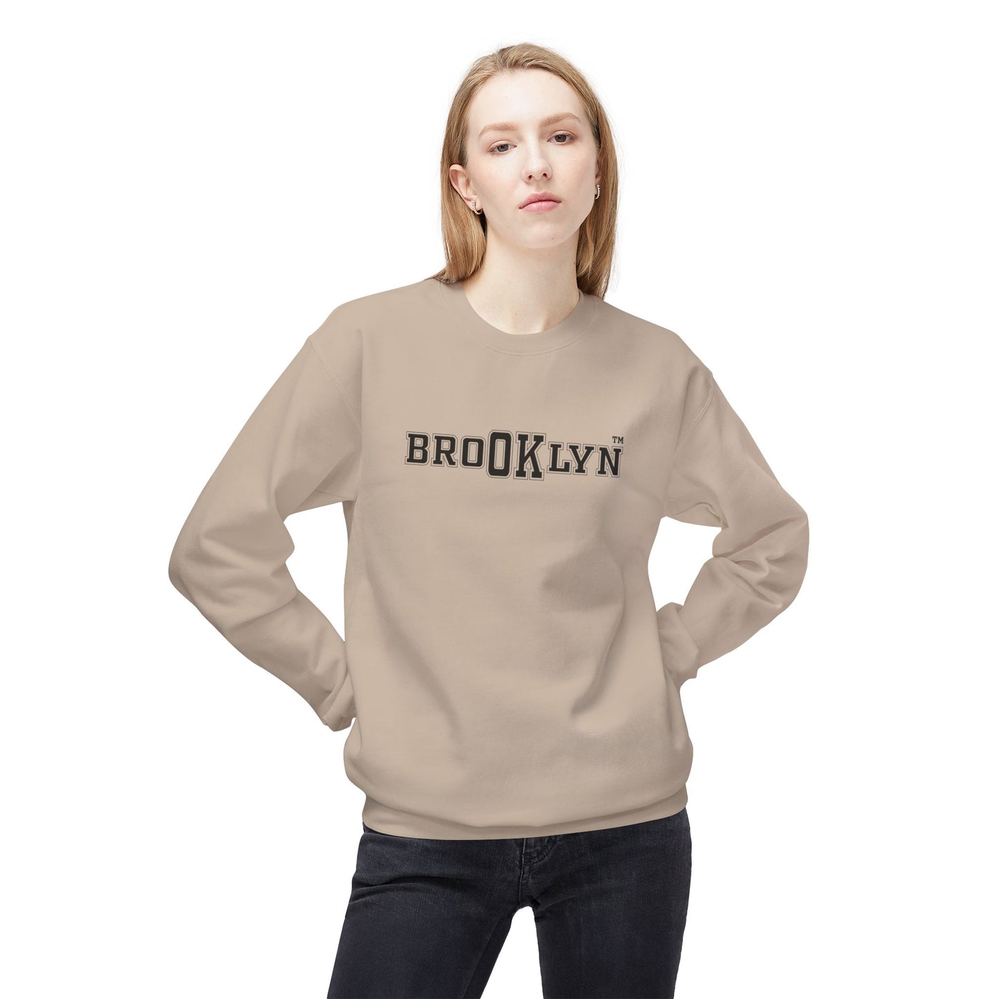 Ok Brooklyn's Unisex Midweight Softstyle Fleece Crewneck Sweatshirt