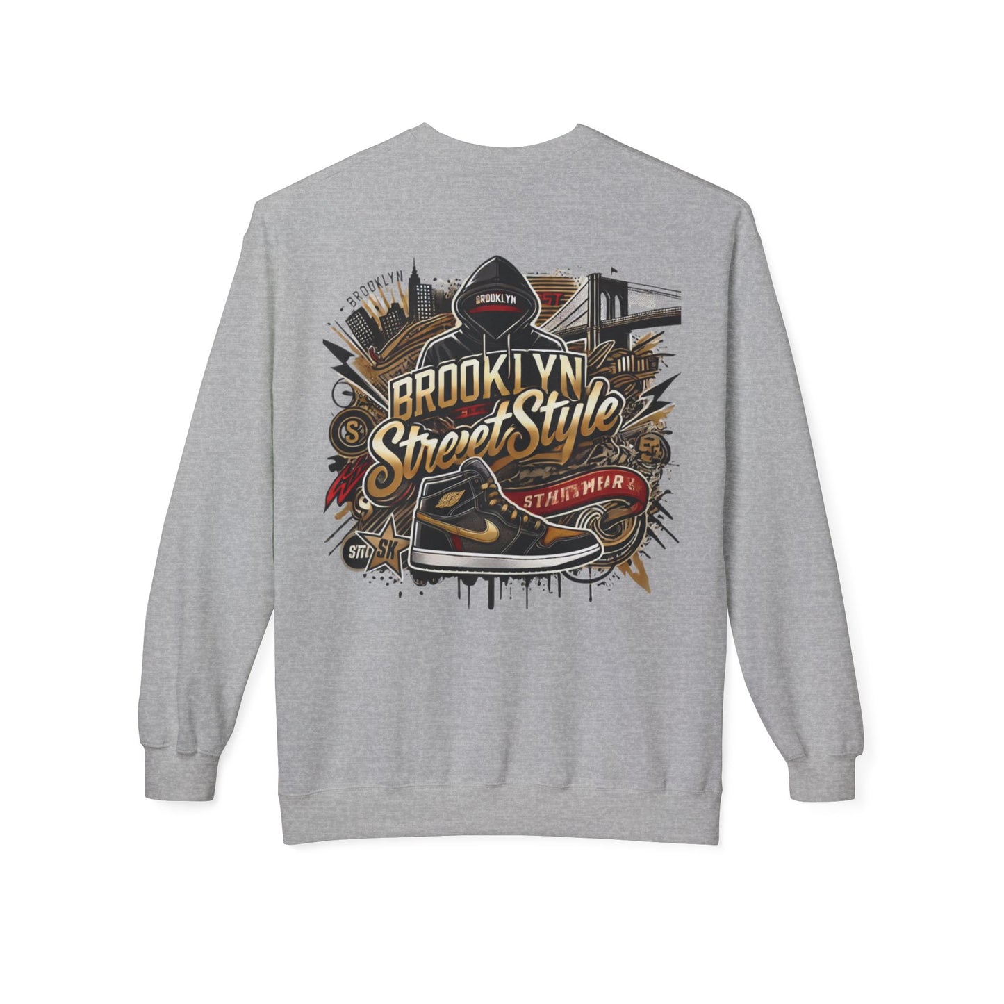 Ok Brooklyn's Unisex Midweight Softstyle Fleece Crewneck Sweatshirt