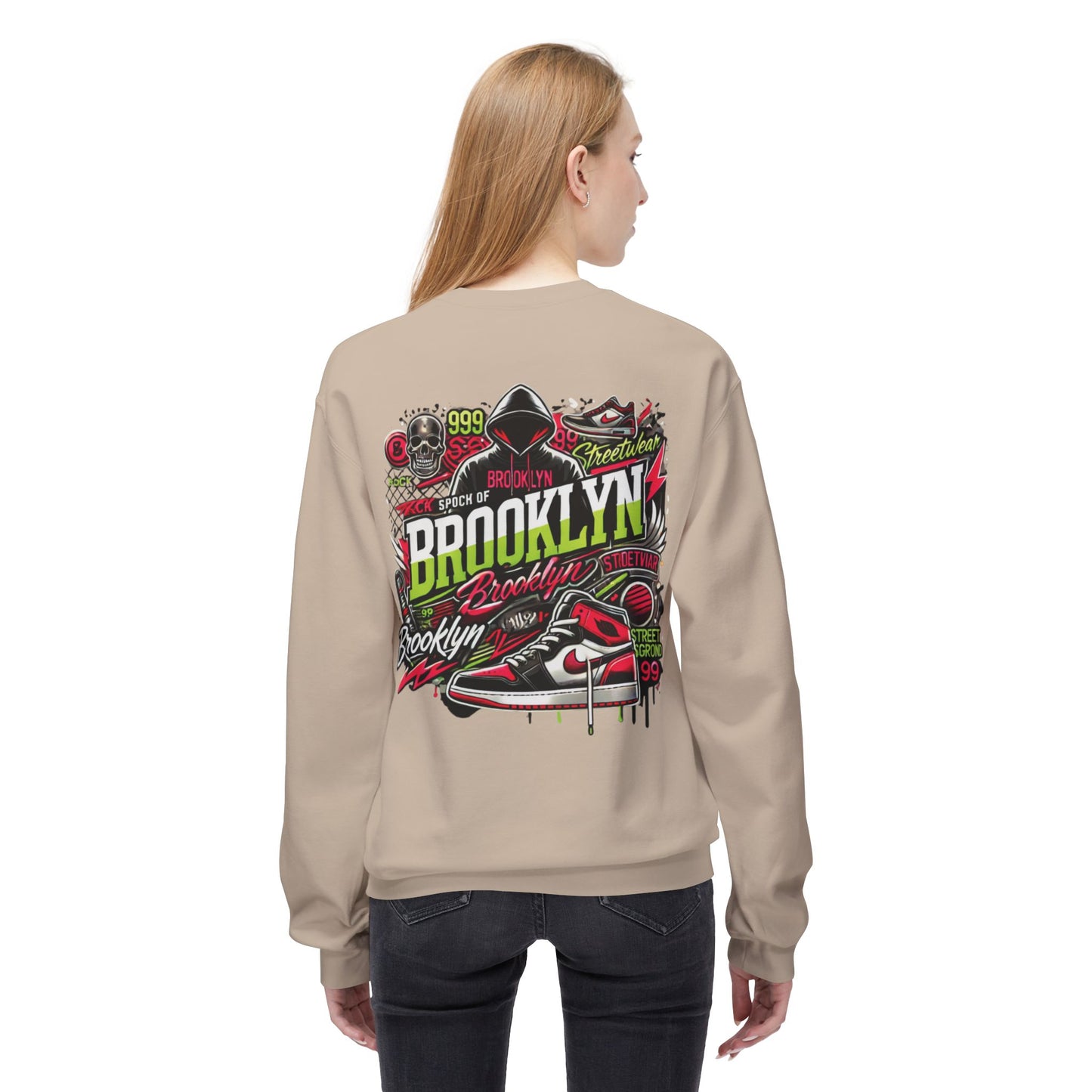 Ok Brooklyn's Unisex Midweight Softstyle Fleece Crewneck Sweatshirt