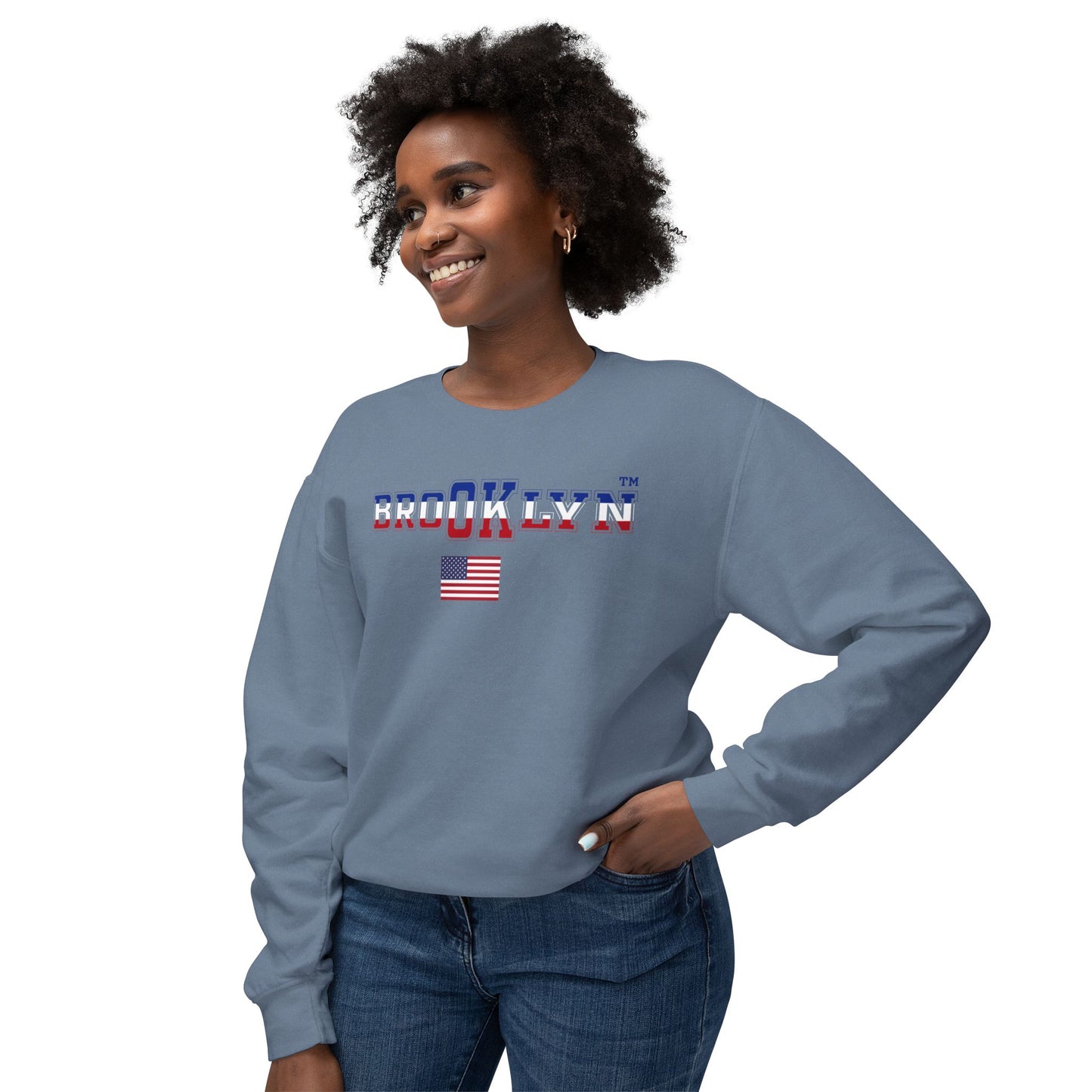 USA Unisex Lightweight Crewneck Sweatshirt