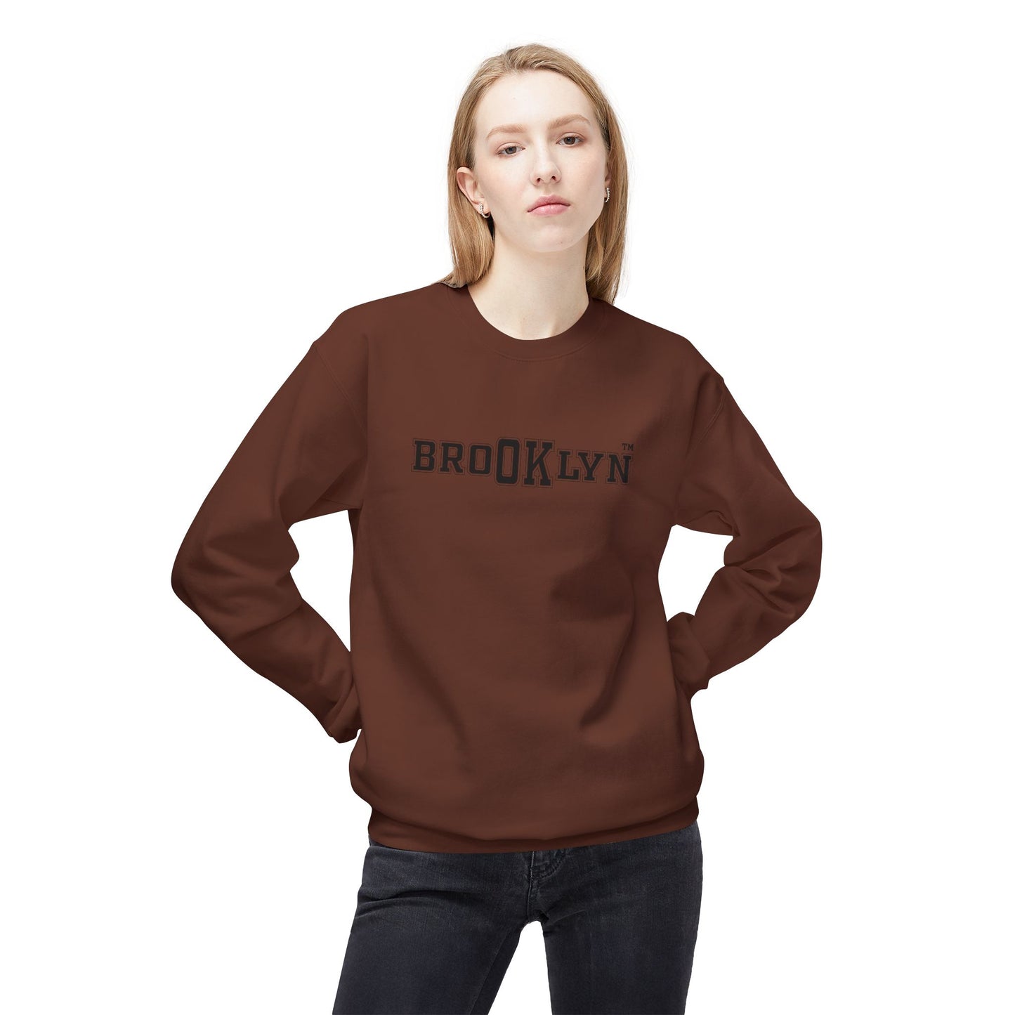 Ok Brooklyn's Unisex Midweight Softstyle Fleece Crewneck Sweatshirt