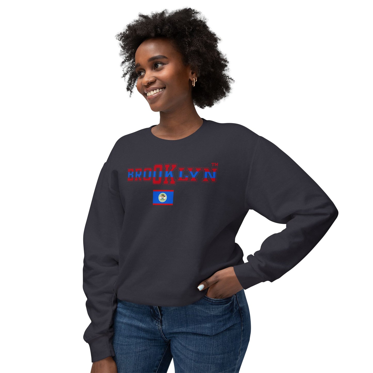 Belize Unisex Lightweight Crewneck Sweatshirt