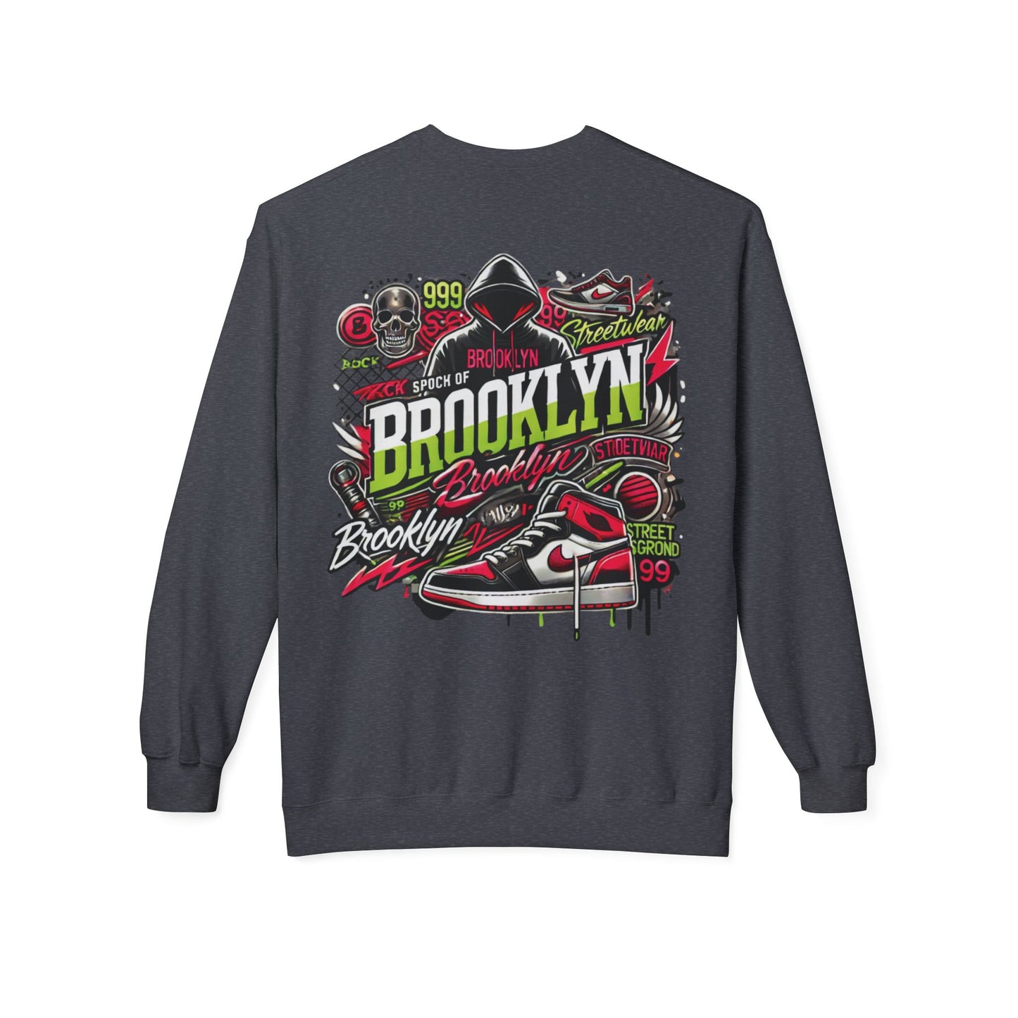 Ok Brooklyn's Unisex Midweight Softstyle Fleece Crewneck Sweatshirt