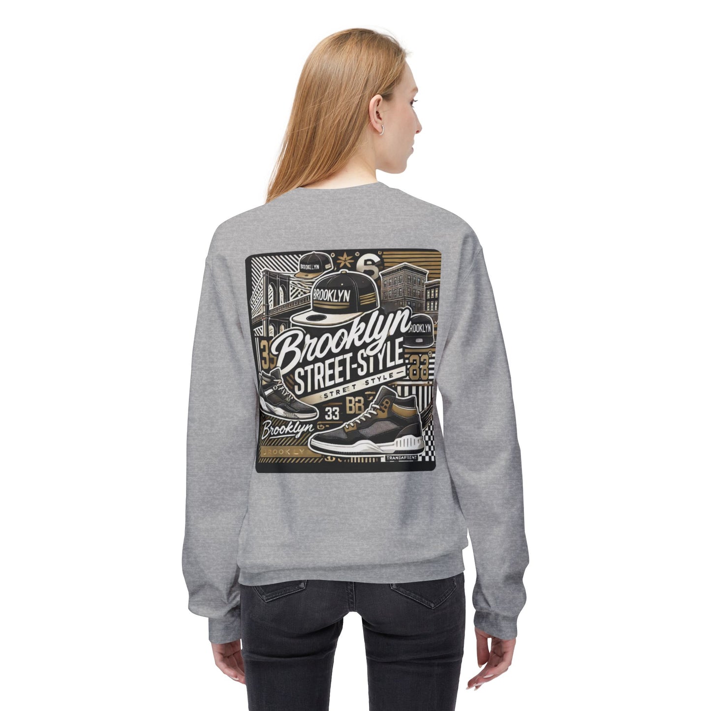 Ok Brooklyn's Unisex Midweight Softstyle Fleece Crewneck Sweatshirt