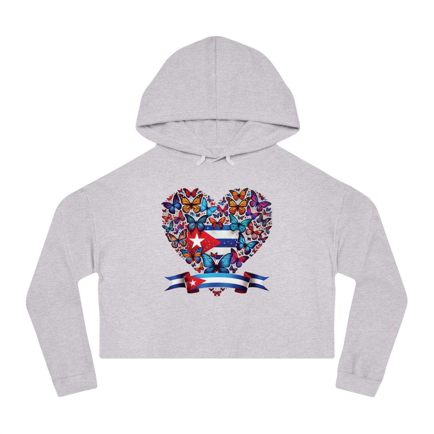 Women’s Cropped Butterfly's Heartland Hooded Sweatshirt