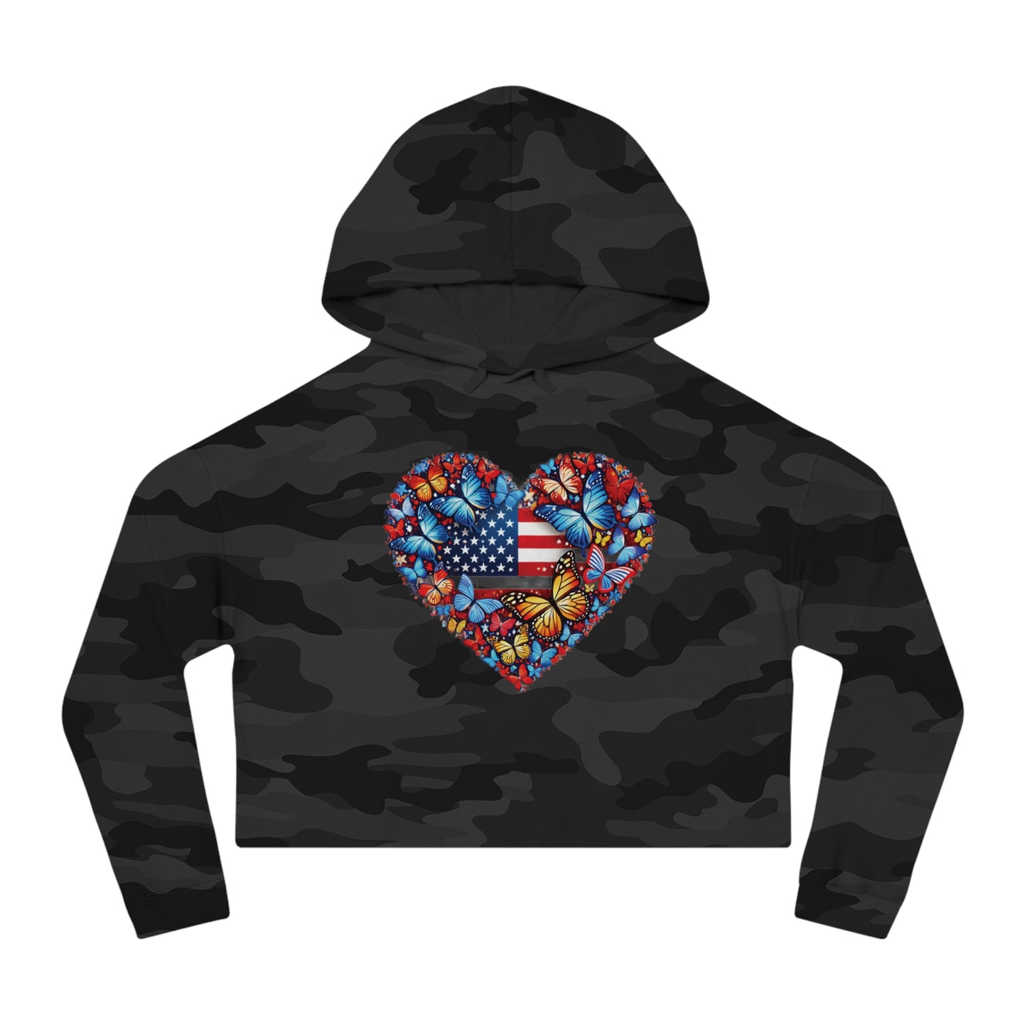 Women’s Cropped Butterfly's Heartland Hooded Sweatshirt