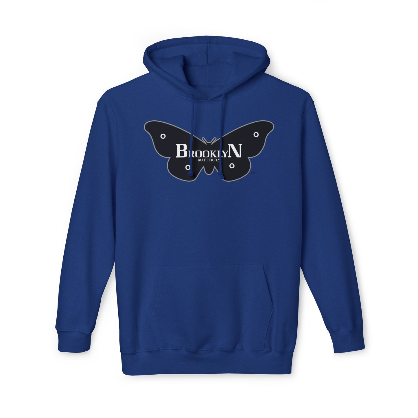 Brooklyn Butterfly Unisex Hooded Sweatshirt, Made in US