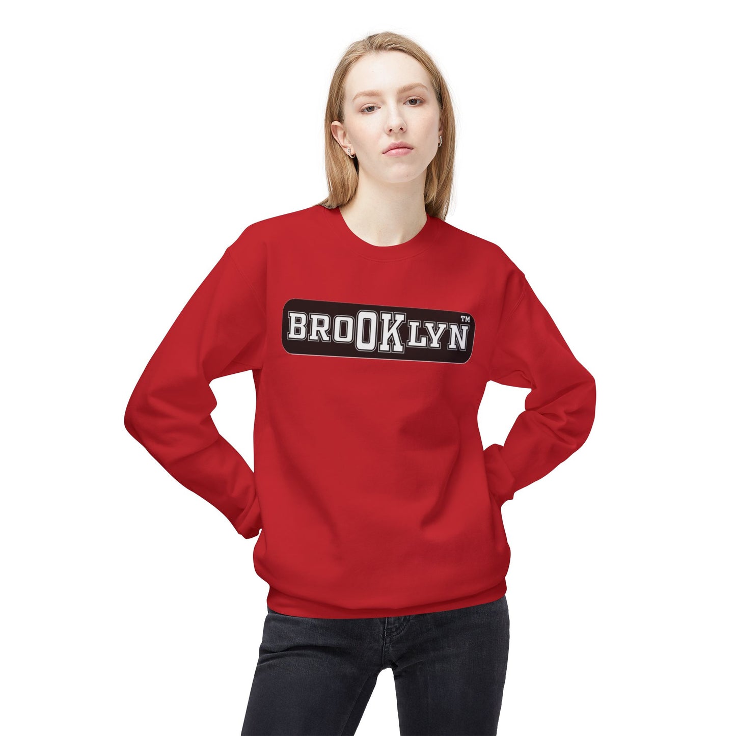 Ok Brooklyn Unisex Midweight Softstyle Fleece Crewneck Sweatshirt