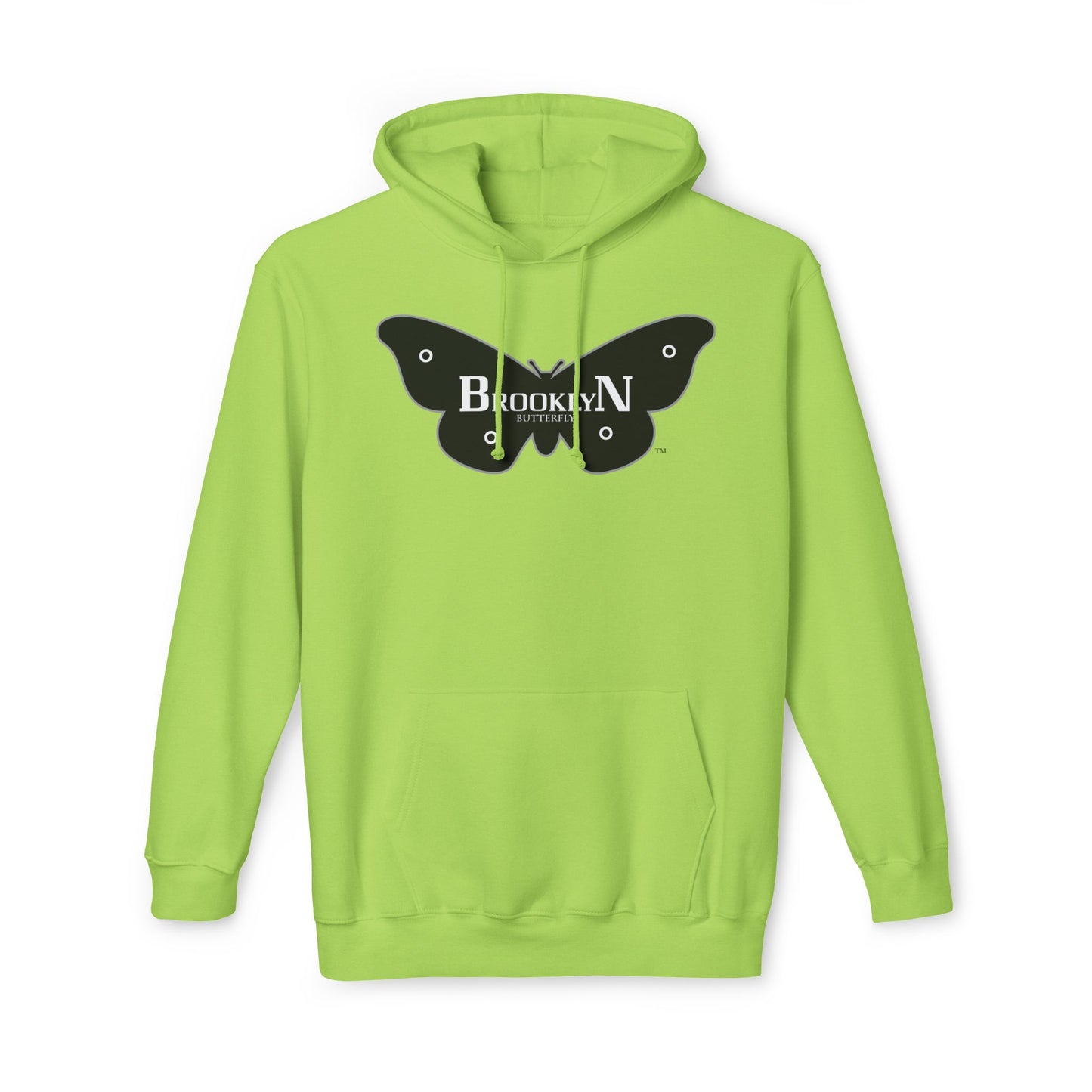 Brooklyn Butterfly Unisex Hooded Sweatshirt, Made in US