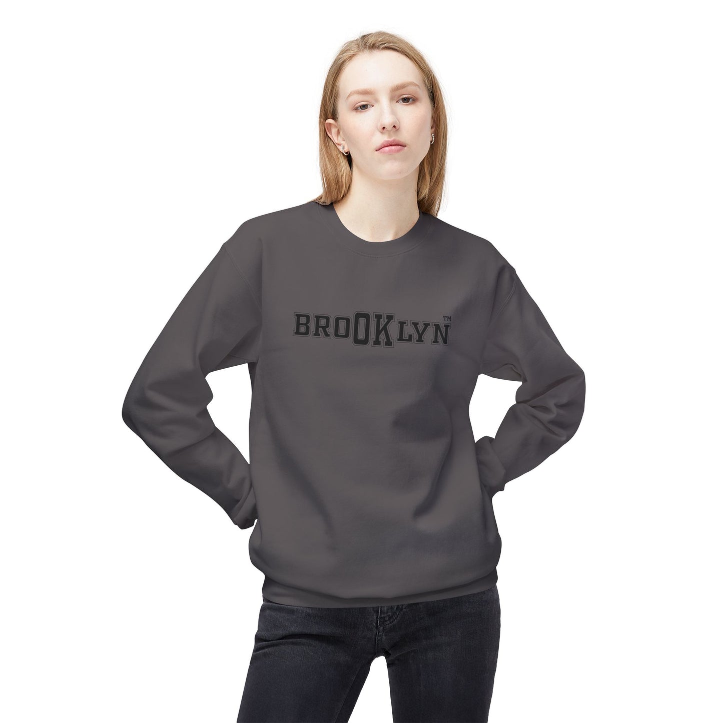 Ok Brooklyn's Unisex Midweight Softstyle Fleece Crewneck Sweatshirt