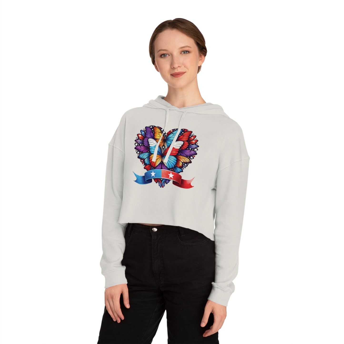 Women’s Cropped Butterfly's Heartland Hooded Sweatshirt
