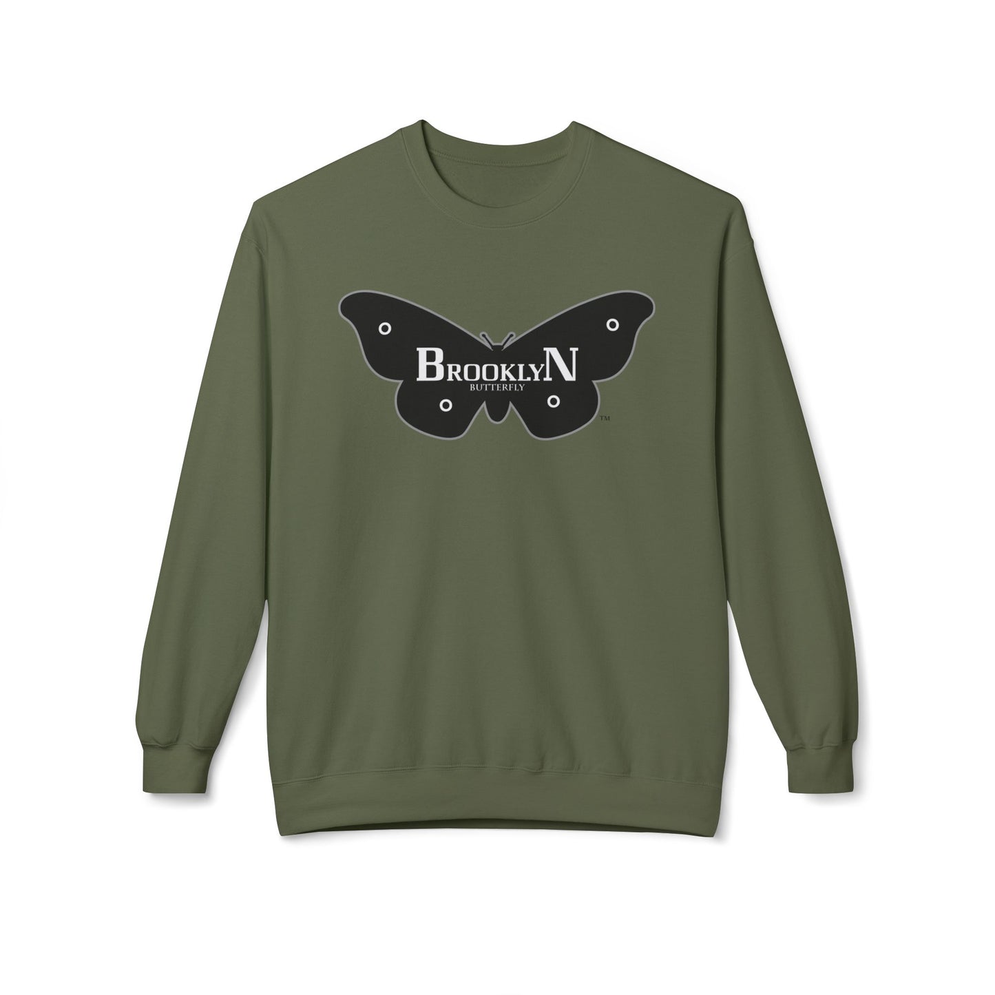 Brooklyn Butterfly's Unisex Midweight Softstyle Fleece Crewneck Sweatshirt