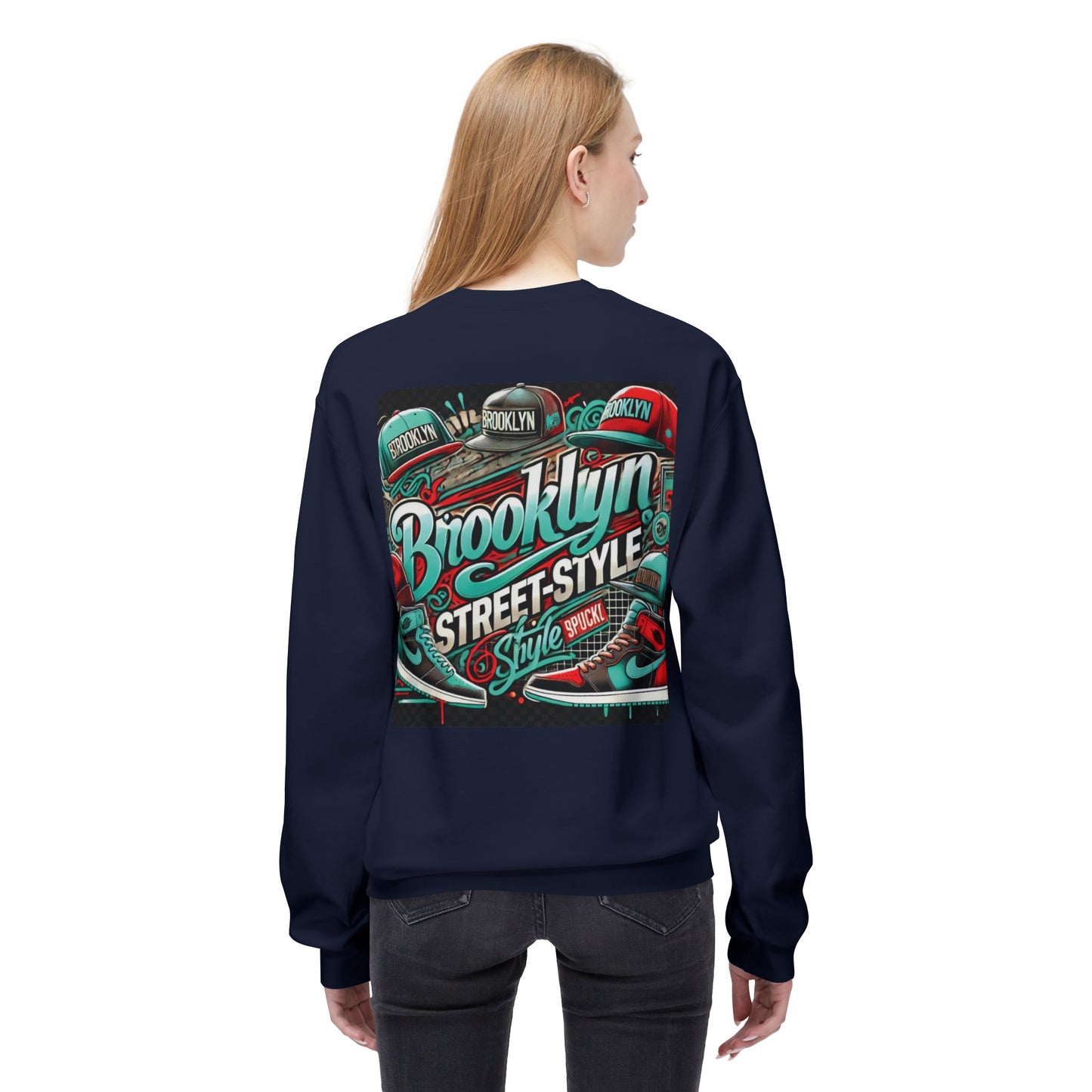 Ok Brooklyn's Unisex Midweight Softstyle Fleece Crewneck Sweatshirt