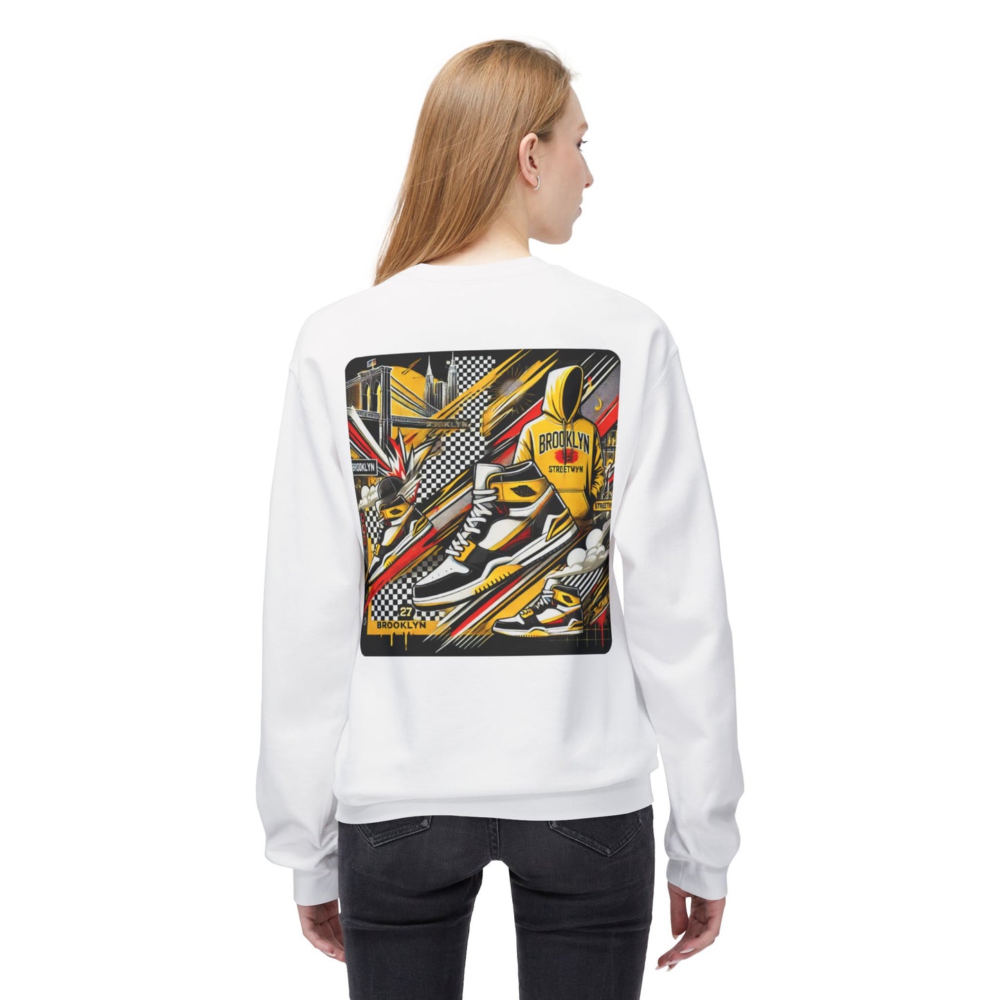 Ok Brooklyn Unisex Midweight Softstyle Fleece Crewneck Sweatshirt