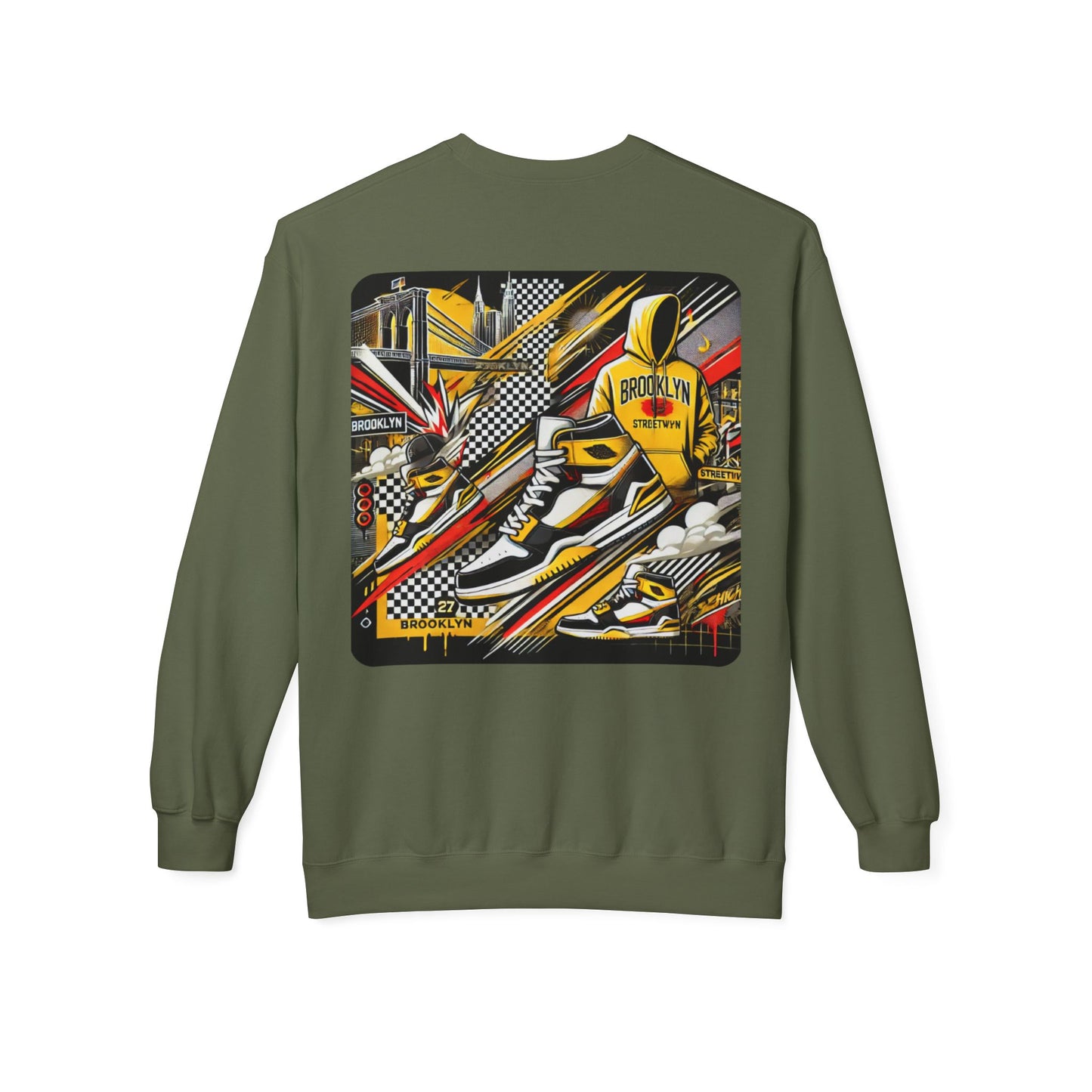 Ok Brooklyn Unisex Midweight Softstyle Fleece Crewneck Sweatshirt