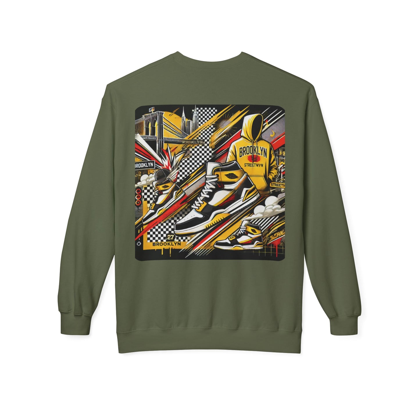 Ok Brooklyn's Unisex Midweight Softstyle Fleece Crewneck Sweatshirt