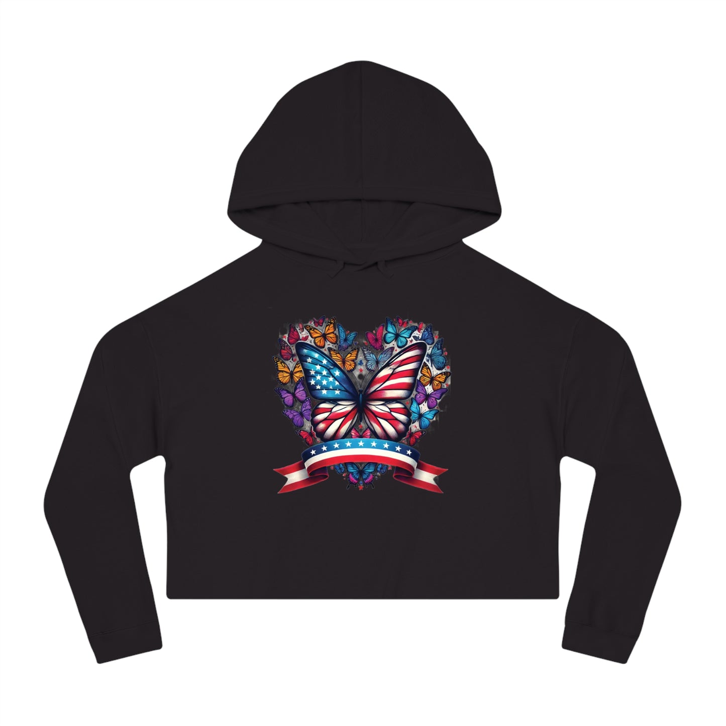 Women’s Cropped Butterfly's Heartland Hooded Sweatshirt