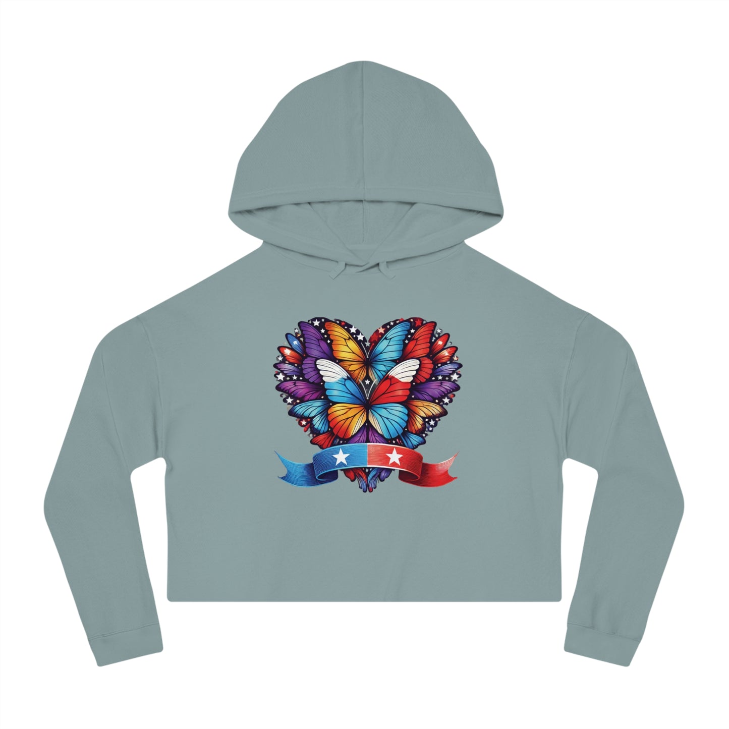 Women’s Cropped Butterfly's Heartland Hooded Sweatshirt