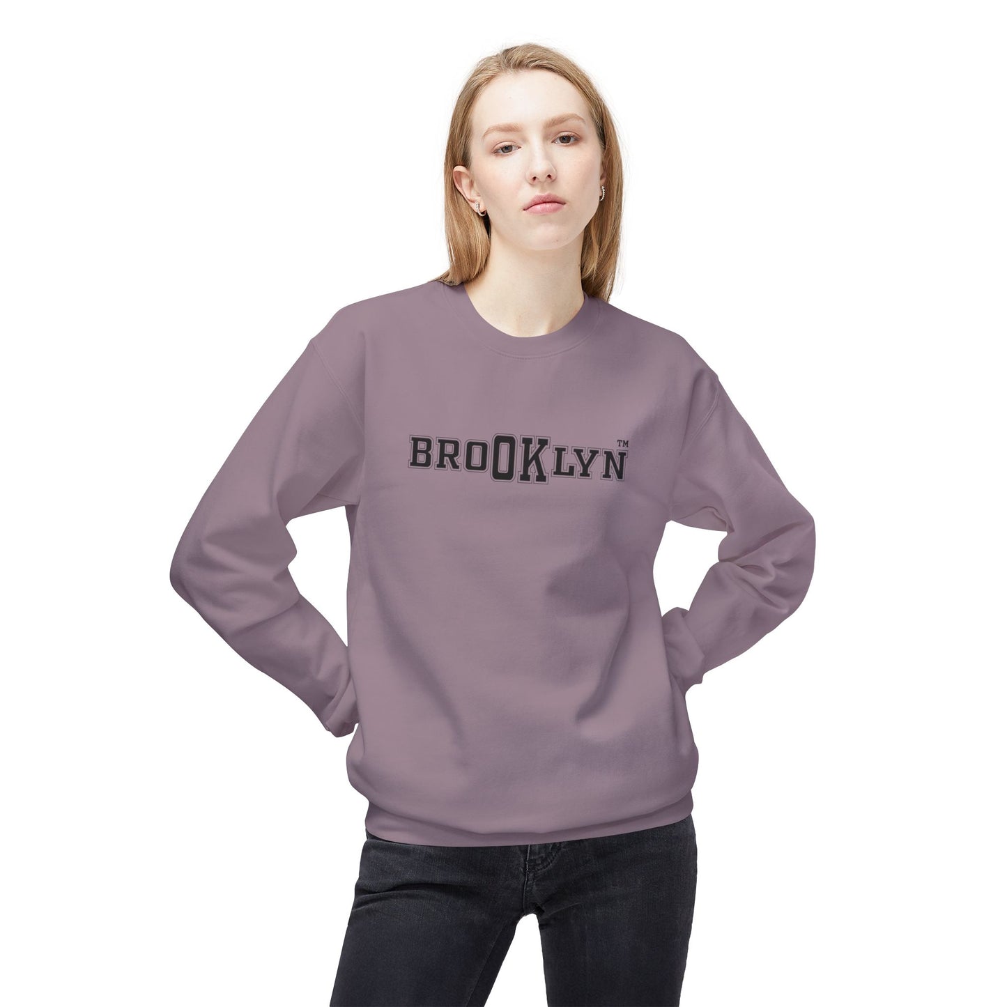 Ok Brooklyn's Unisex Midweight Softstyle Fleece Crewneck Sweatshirt