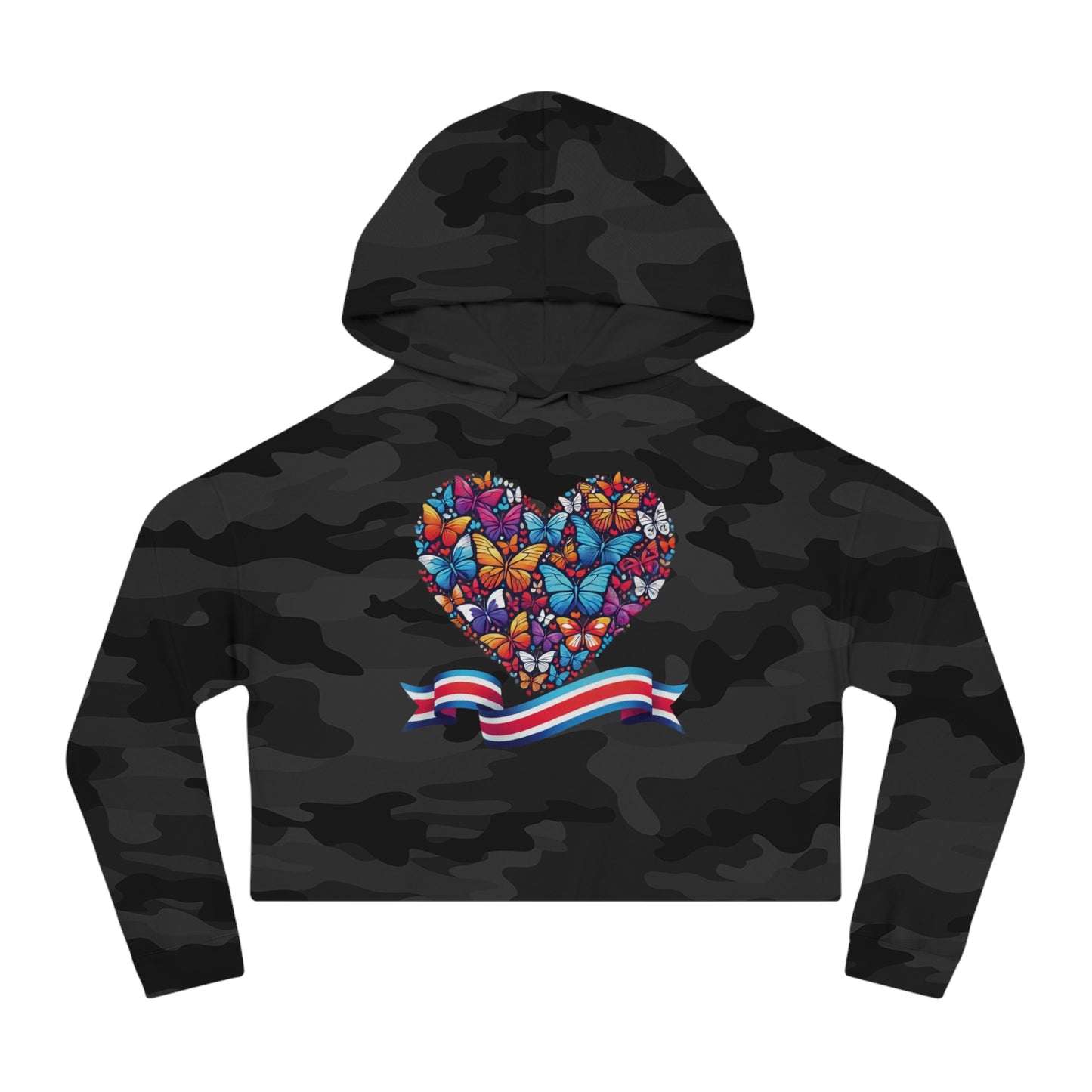 Women’s Cropped Butterfly's Heartland Hooded Sweatshirt